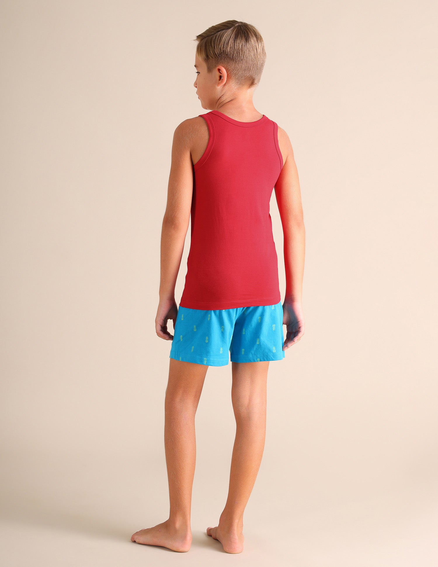 Sleeveless Solid EKV02 Cotton Vest - Pack Of 2 Red and Navy - U.S. POLO ASSN. | Large