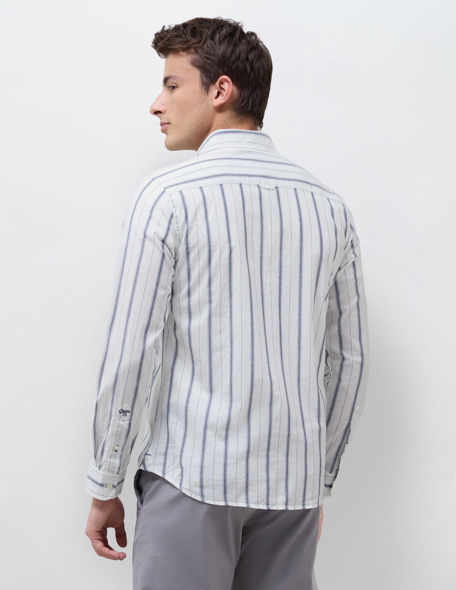 Vertical Striped Regular Fit Shirt Navy - U.S. Polo Assn. India | Large