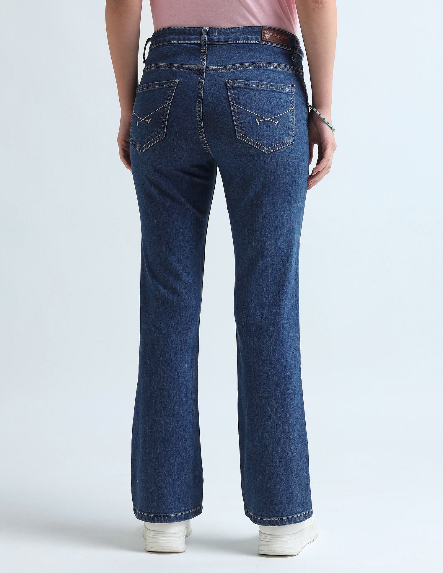 Skinny Bootcut Fit Blue Jeans Blue - U.S. POLO ASSN. | Large