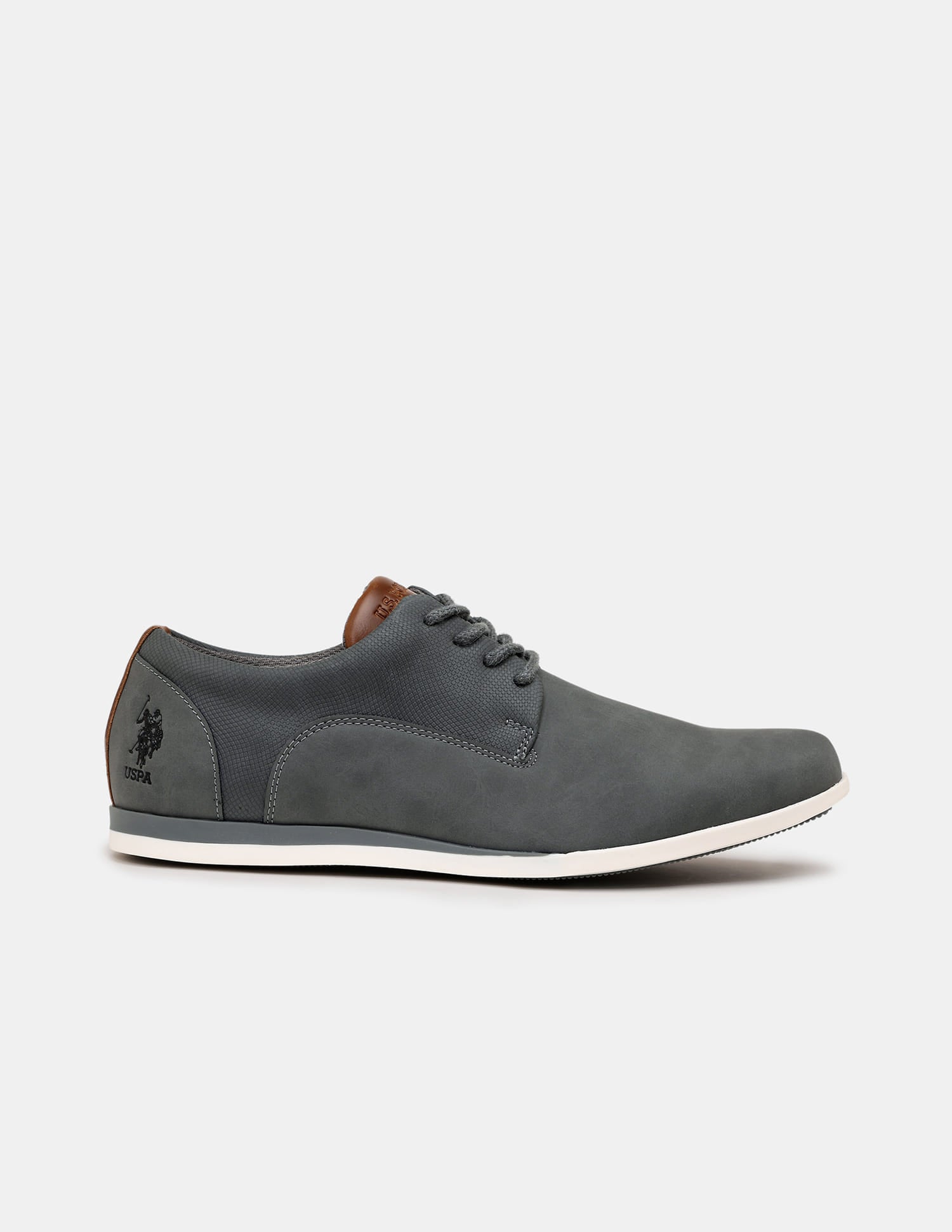 Men Clest 2.0 Solid Shoes Charcoal Grey - U.S. Polo Assn. India | Large