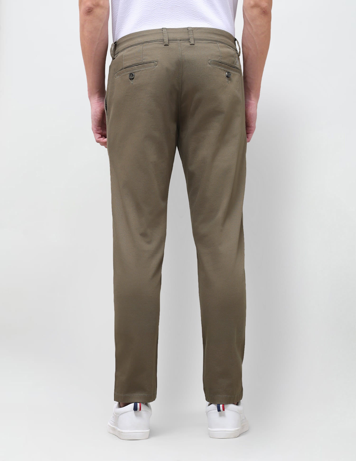 Solid Regular Fit Trouser Green - U.S. Polo Assn. India | Large