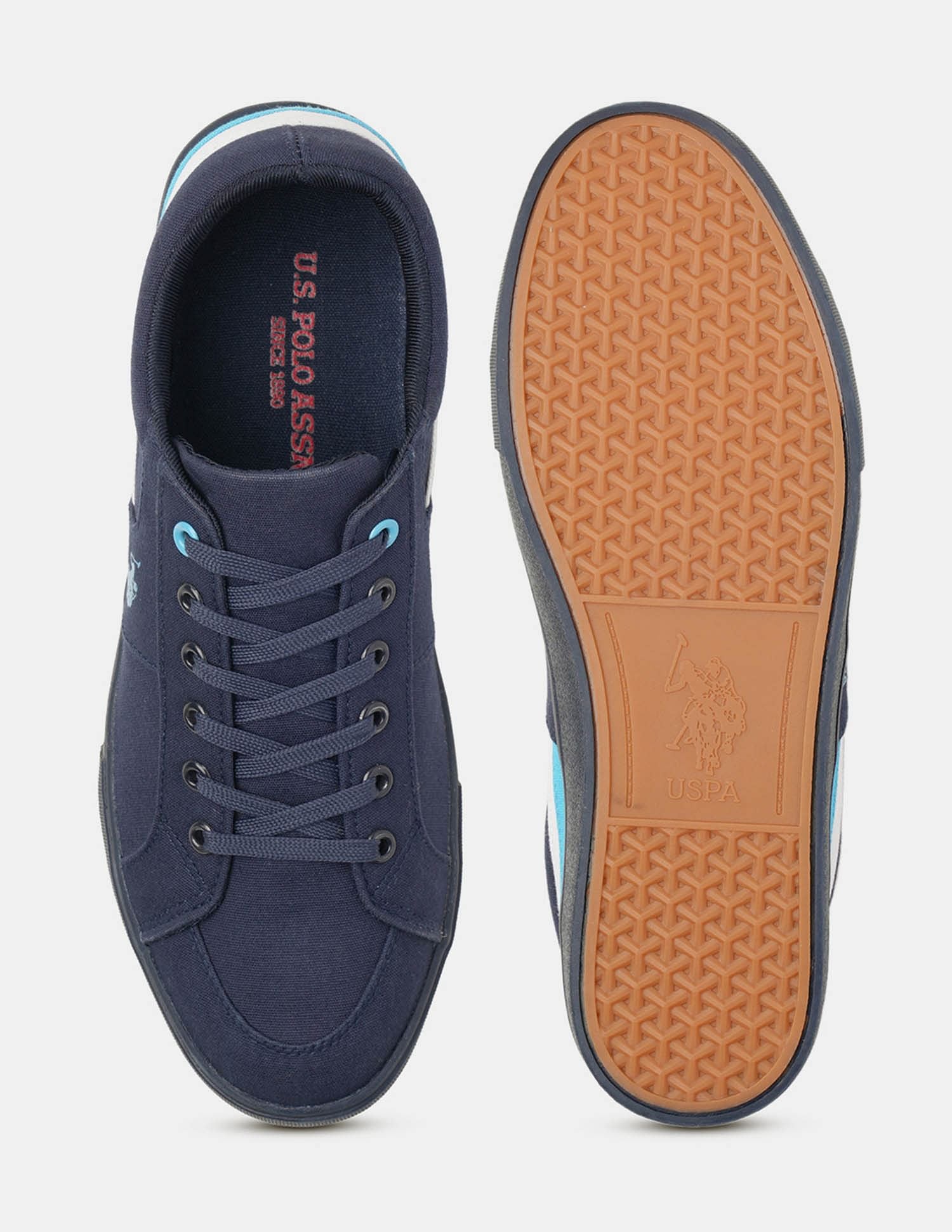 Men Clarkin 4.0 Colour Blocked Sneakers Blue - U.S. Polo Assn. India | Large