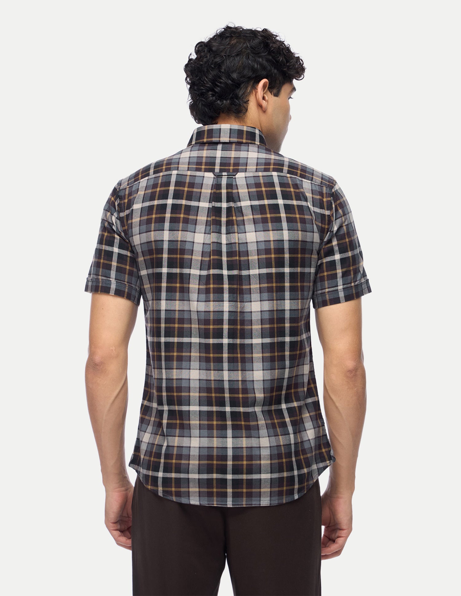 Plaid Checked Tailored Fit Shirt Choco - U.S. Polo Assn. India | Large