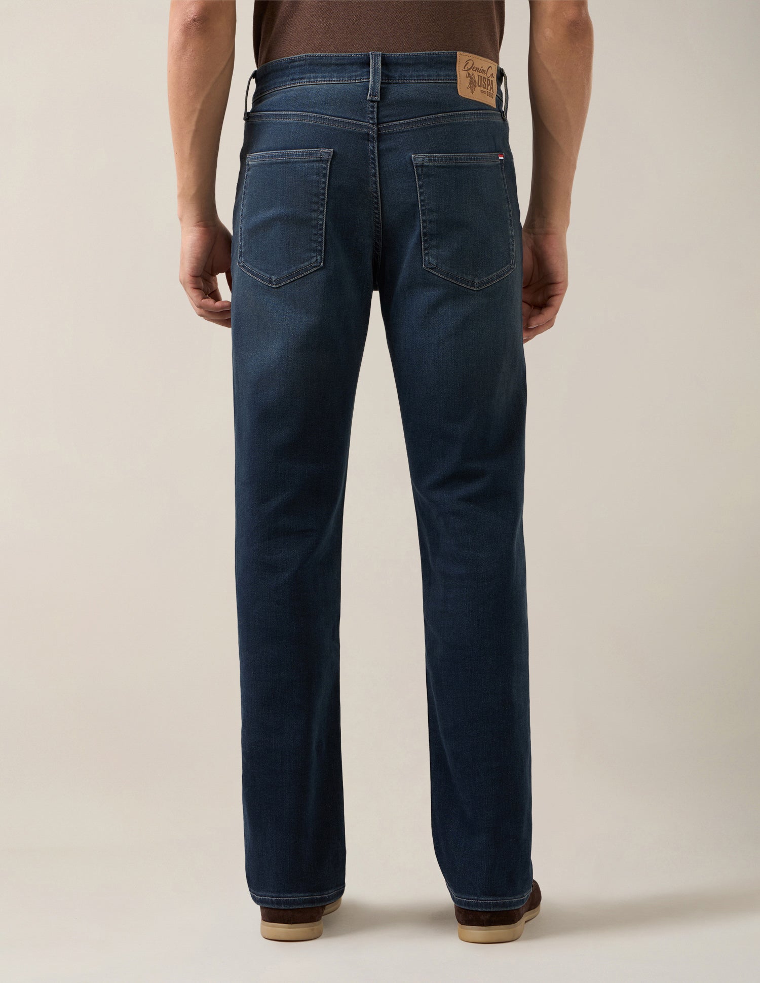 Harold Slim Straight Fit Blue Jeans Dark Blue - U.S. Polo Assn. India | Large