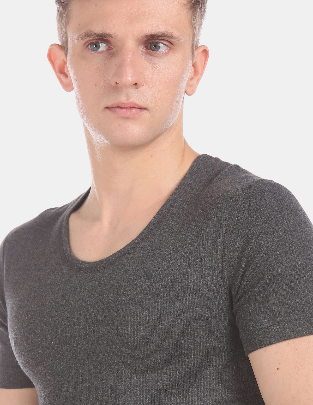 Slim Fit Solid I651 Thermal T-Shirt Pack Of - Main Image