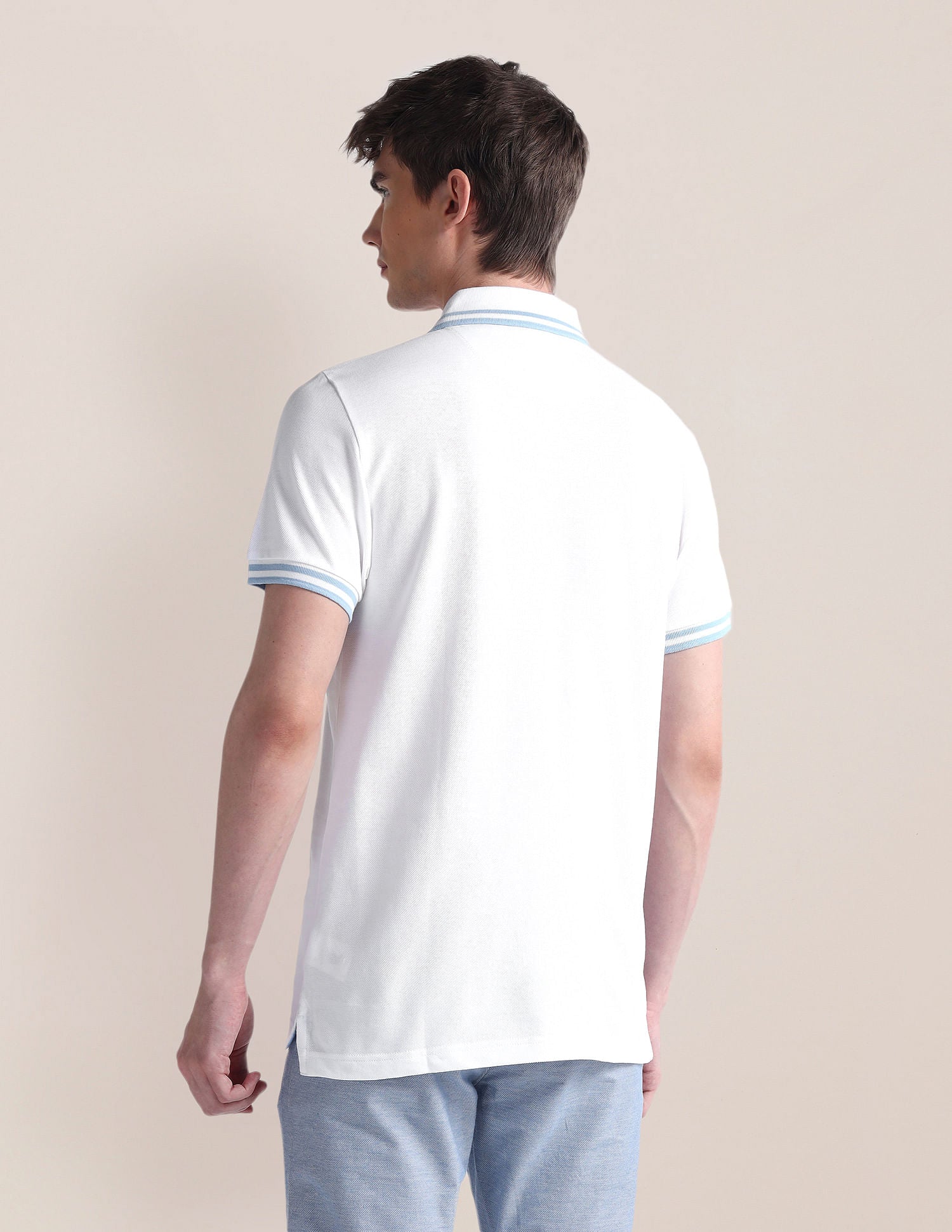 Slim Fit Short Sleeve Polo Shirt White - U.S. POLO ASSN. | Large