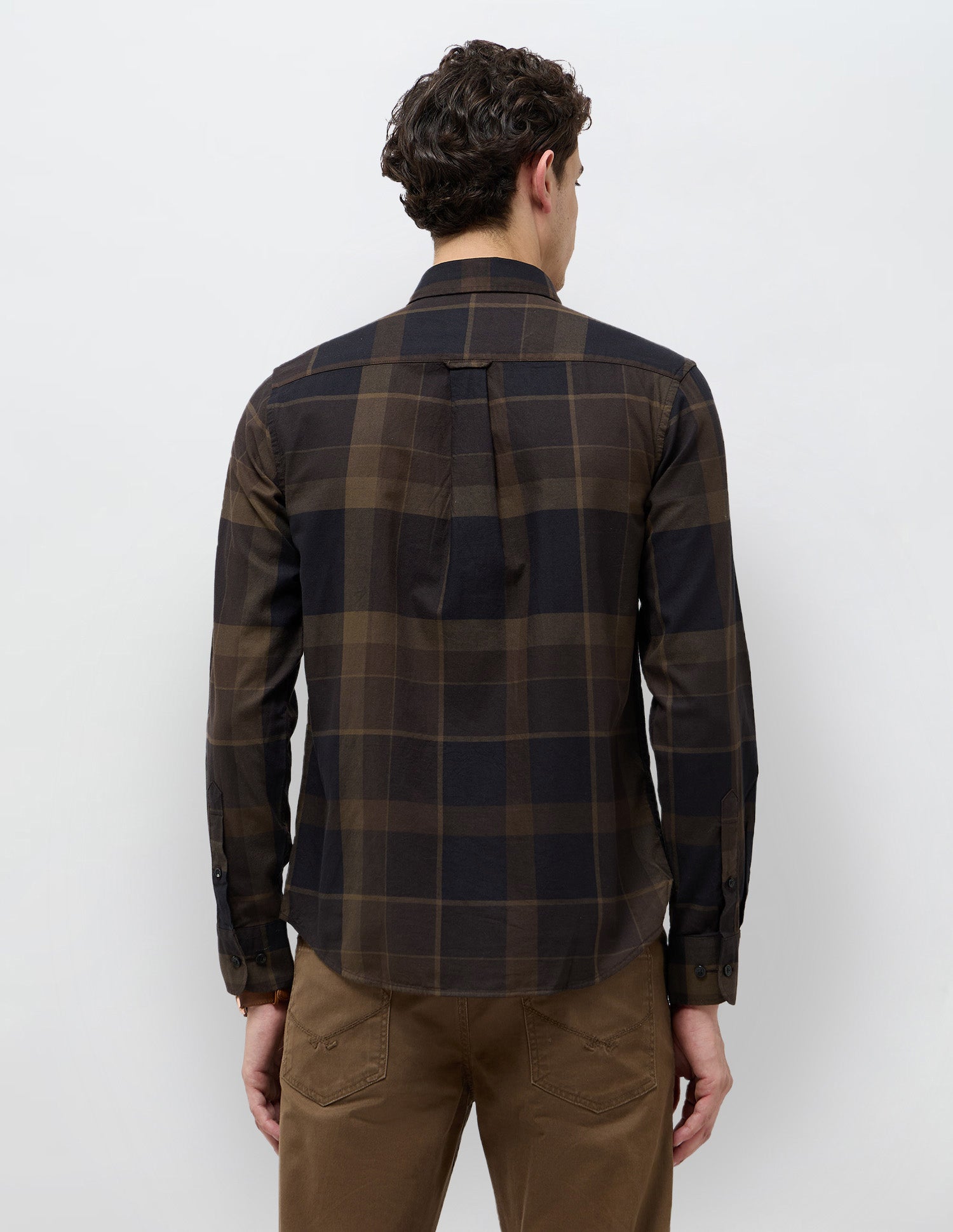 Tartan Checked Tailored Fit Shirt Choco - U.S. POLO ASSN. | Large