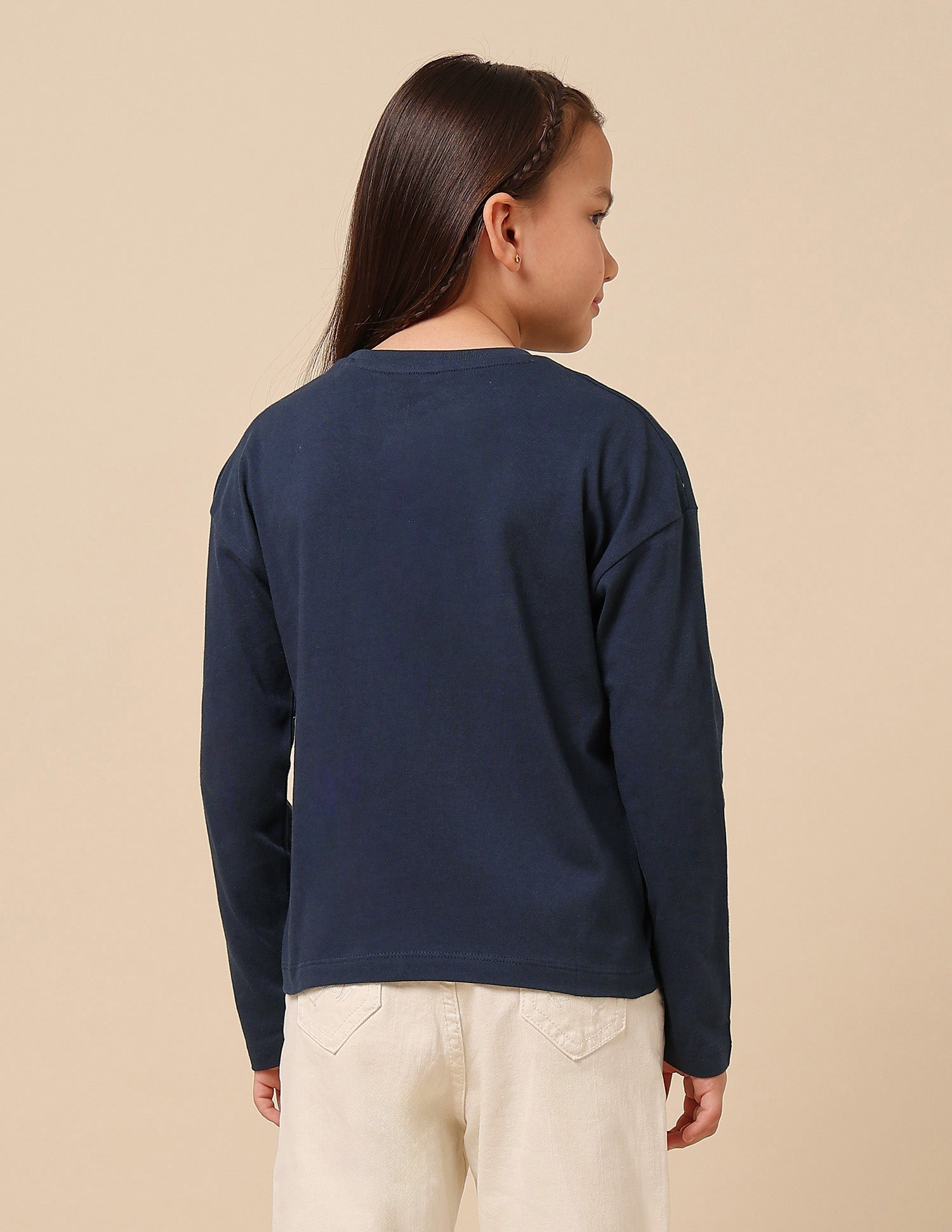 Girls Brand Printed Top Navy - U.S. POLO ASSN. | Large