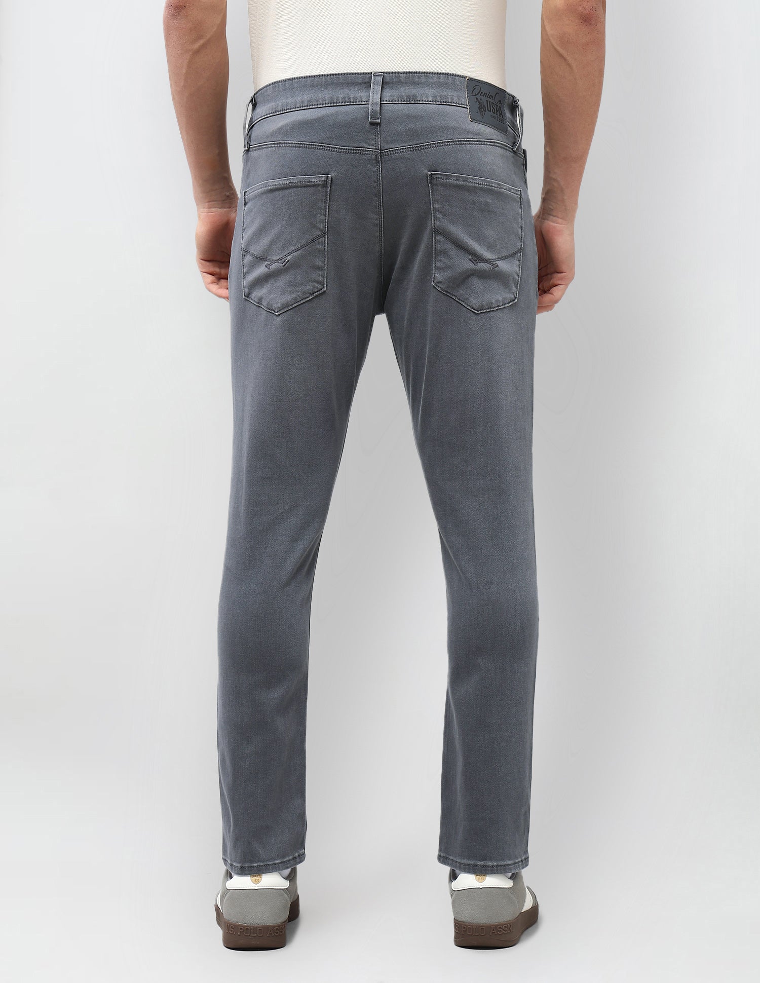 Henry Tapered Fit Whiskered  Jeans Grey - U.S. Polo Assn. India | Large