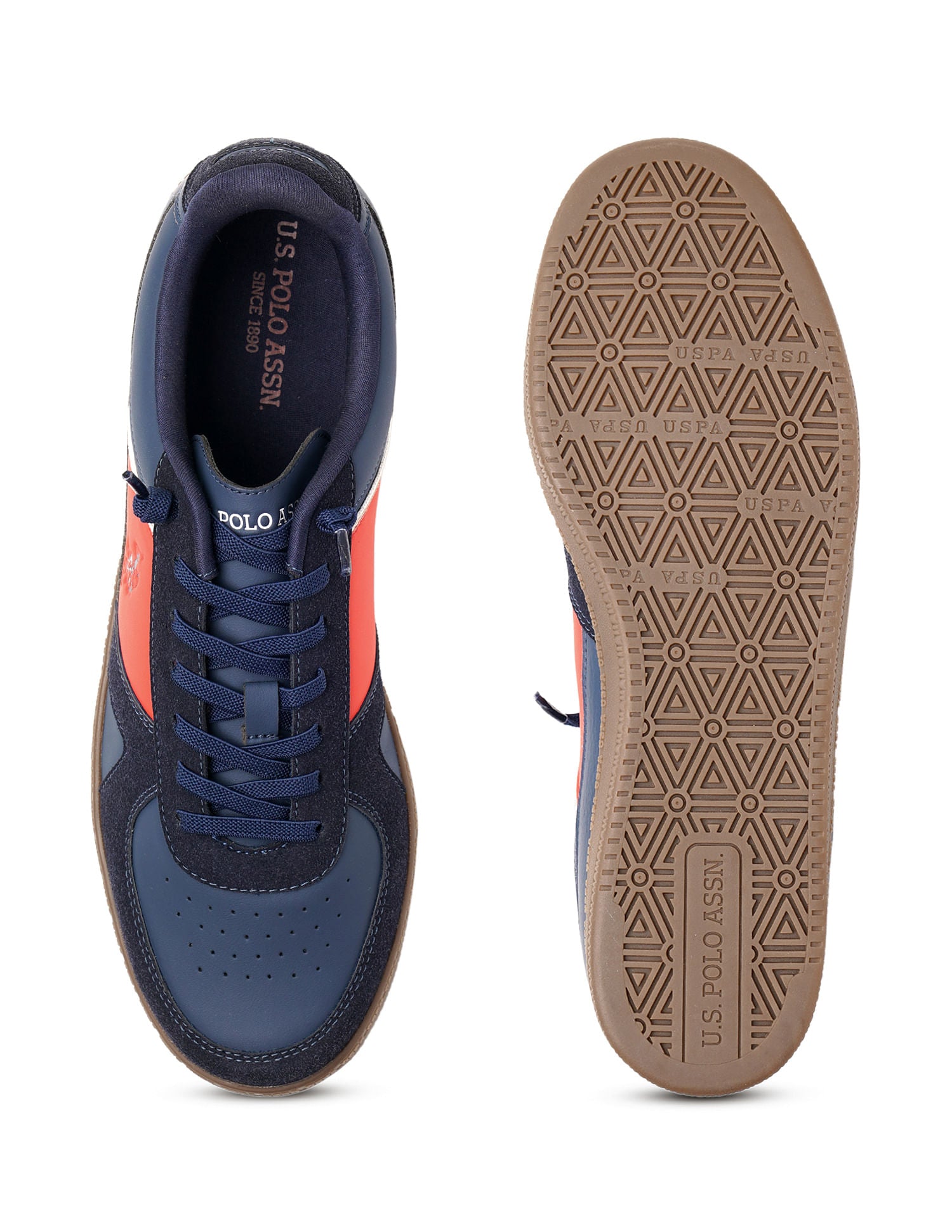 Men Jorge Colourblocked Sneakers Navy - U.S. Polo Assn. India | Large
