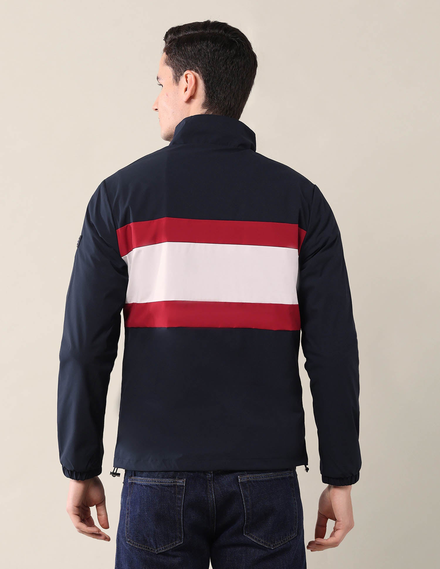 Colourblocked Regular Fit Jacket Navy - U.S. POLO ASSN. | Large