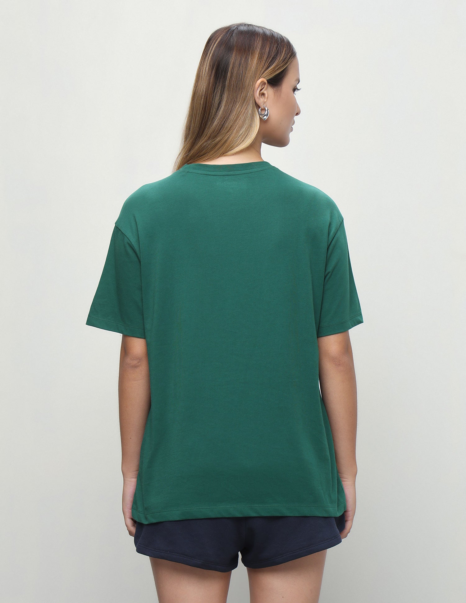 Brand Printed Boyfriend Fit T-Shirt Dark Green - U.S. Polo Assn. India | Large