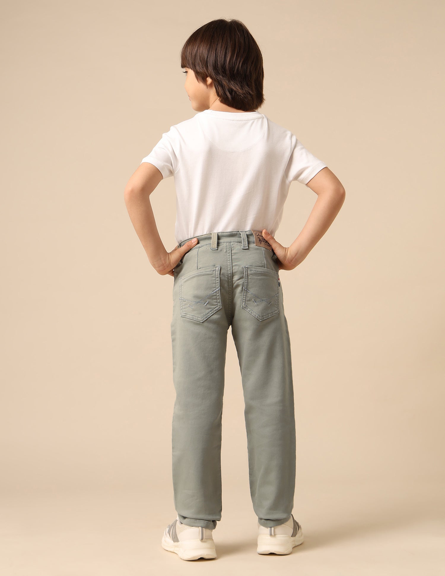 Boys Mid Rise Relaxed Fit Jeans Olive - U.S. POLO ASSN. | Large