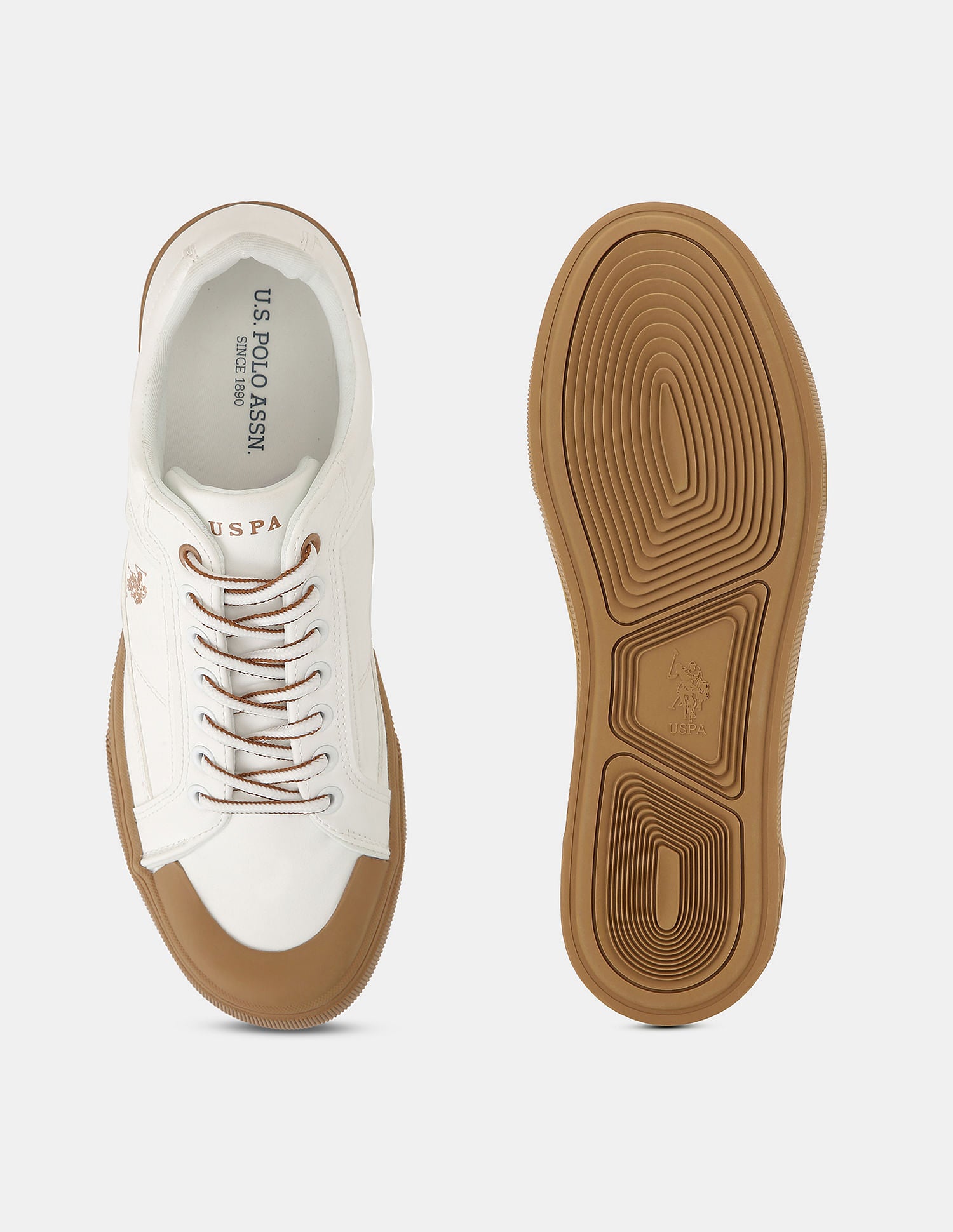 Men Ruben 2.0 Colour Blocked Sneakers Off White - U.S. POLO ASSN. | Large