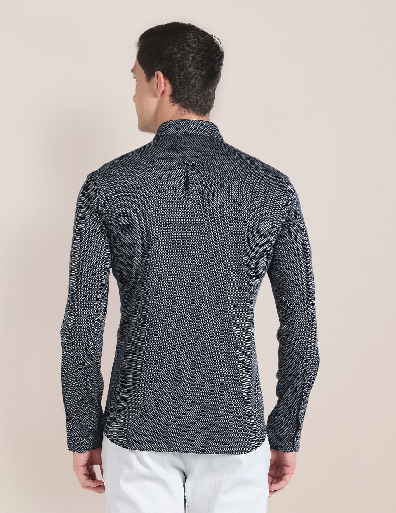 Geometric Print Casual Shirt Black - U.S. Polo Assn. India | Large