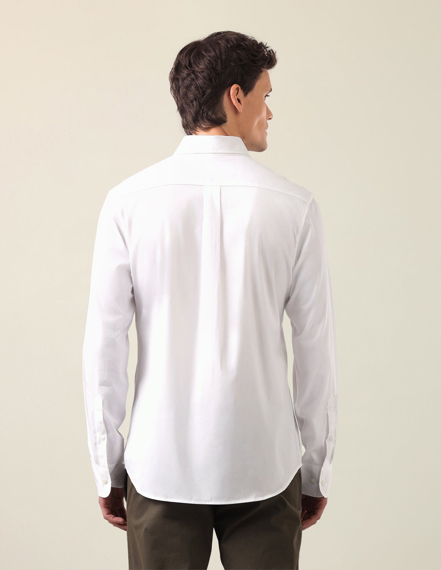 Solid Tailored Fit Shirt White - U.S. Polo Assn. India | Large
