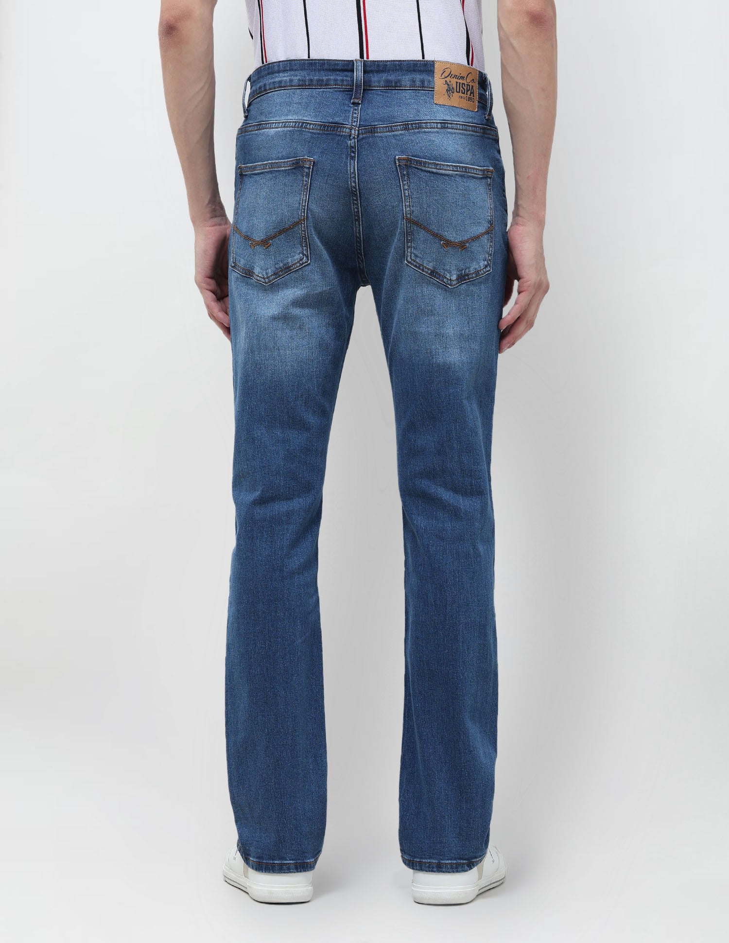 Harold Slim Straight Fit Blue Jeans Indigo - U.S. POLO ASSN. | Large