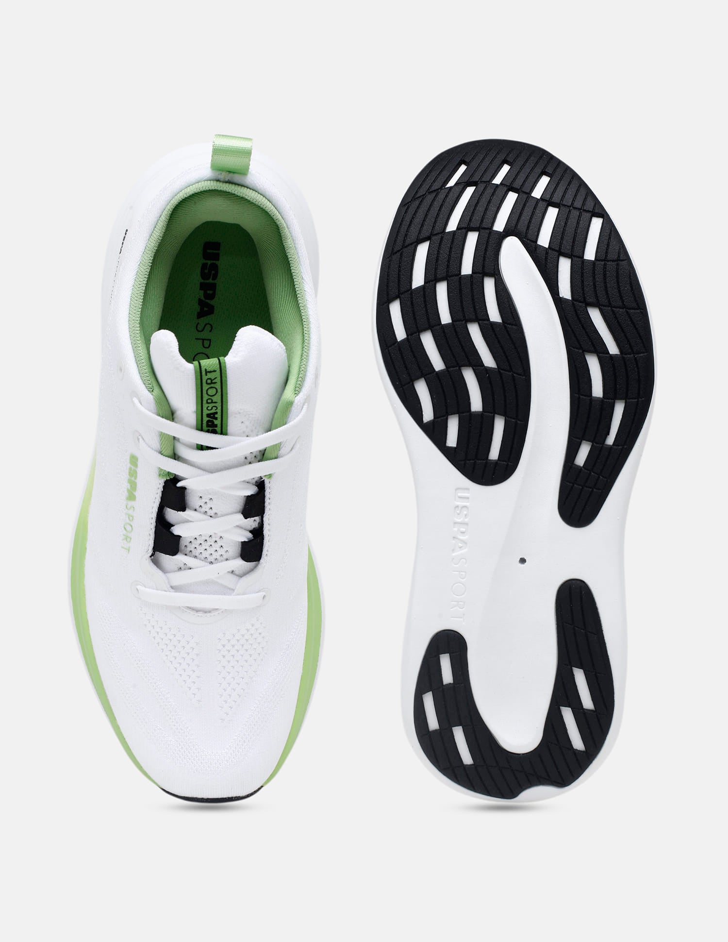 Quarette Runner Lace-Ups Running Shoes White - U.S. Polo Assn. India | Large