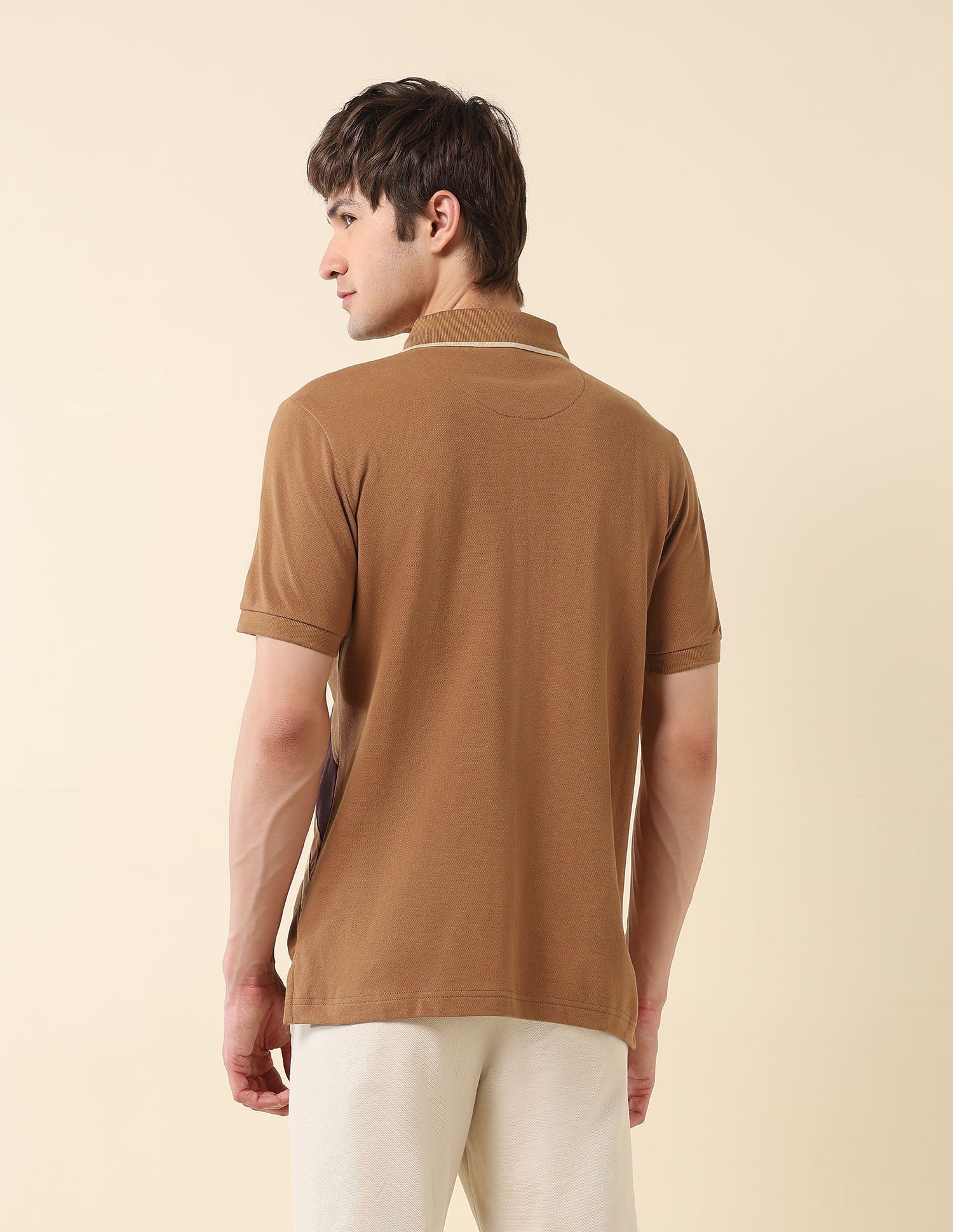 Colourblocked Classic Polo Shirt Mustard - U.S. POLO ASSN. | Large