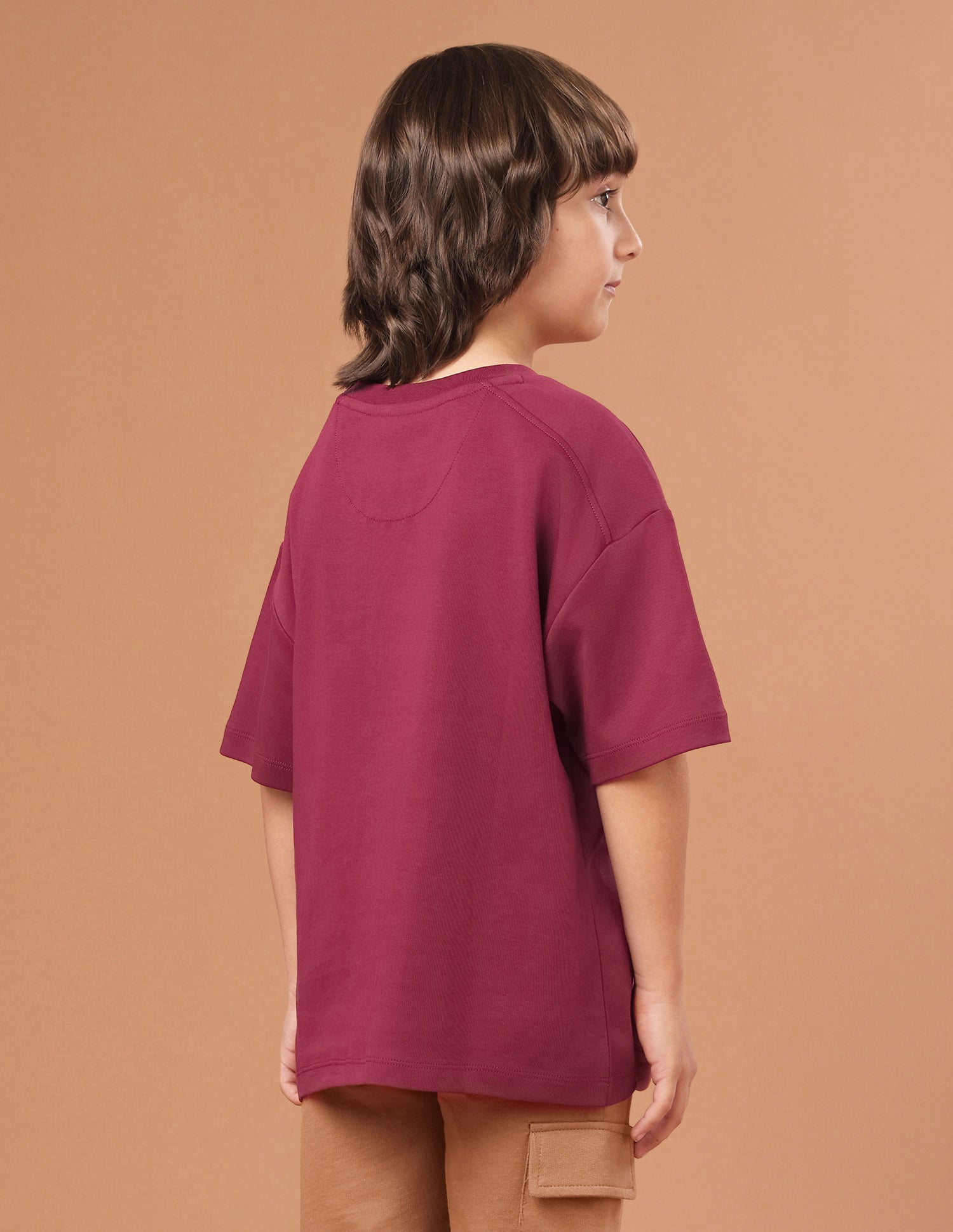 Graphic Printed Oversized Fit T-Shirt Maroon - U.S. Polo Assn. India | Large