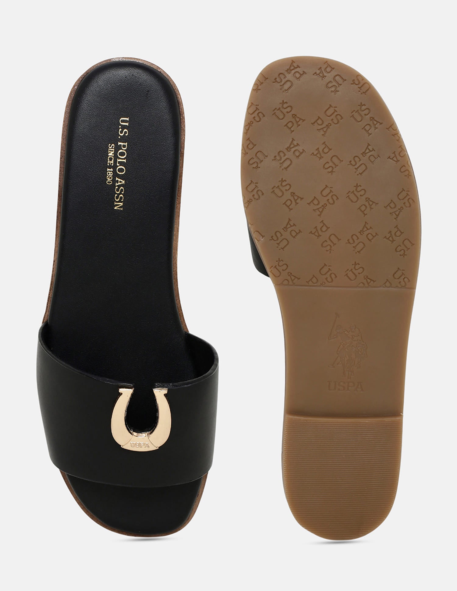 Solvere Slip-On Flats Black - U.S. Polo Assn. India | Large