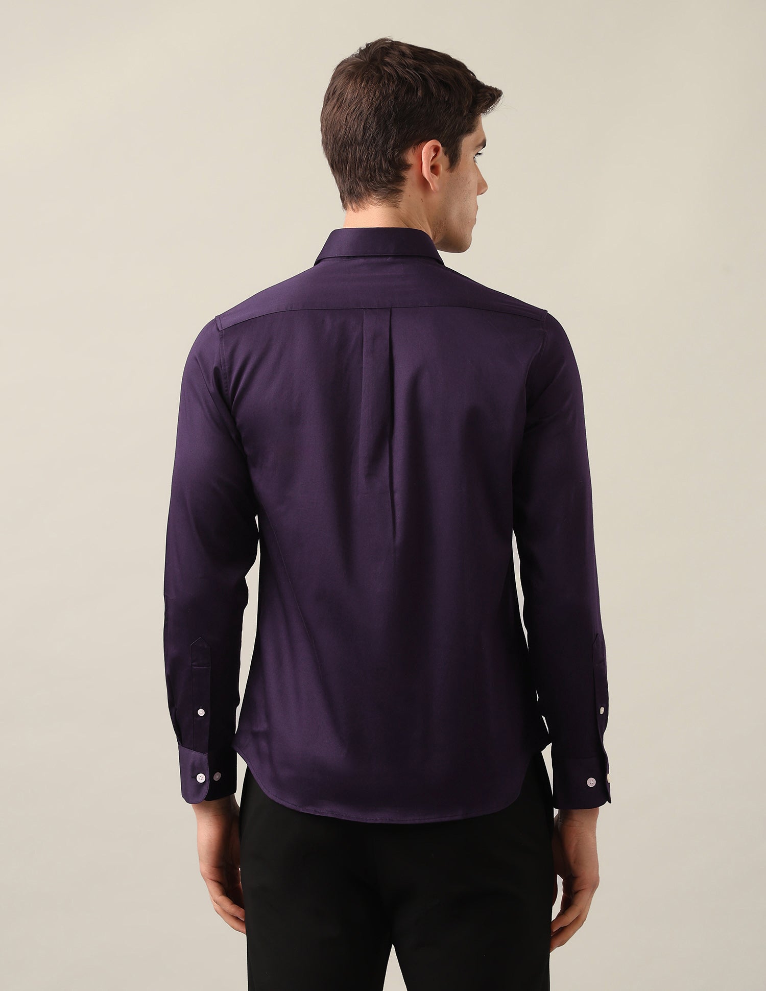 Satin Tailored Fit Shirt Wine - U.S. Polo Assn. India | Large