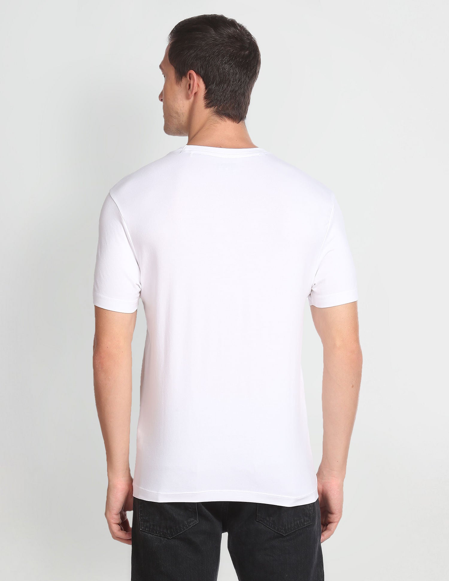 Crew Neck Brand Print T-Shirt White - U.S. POLO ASSN. | Large