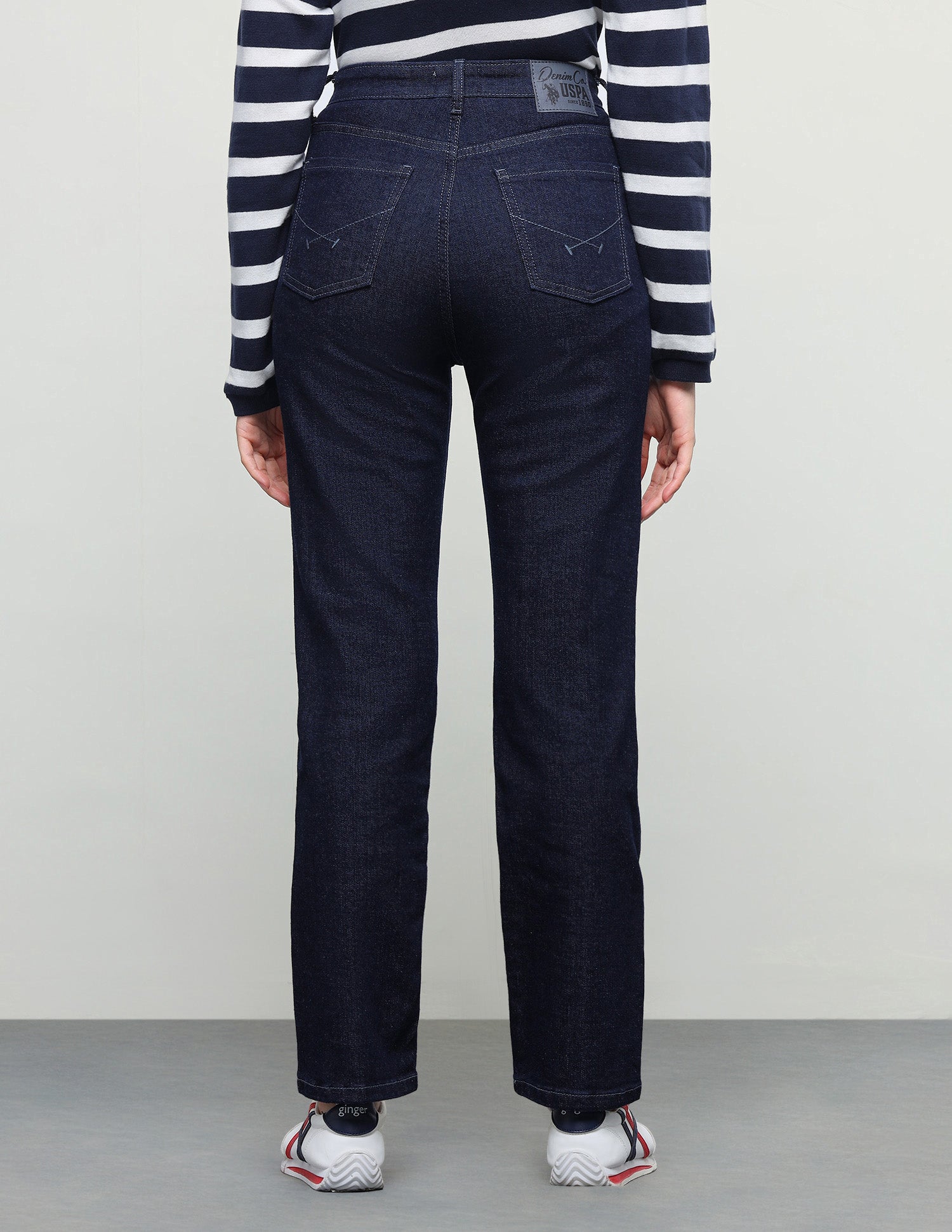 Straight Fit Blue Jeans Dark Blue - U.S. Polo Assn. India | Large