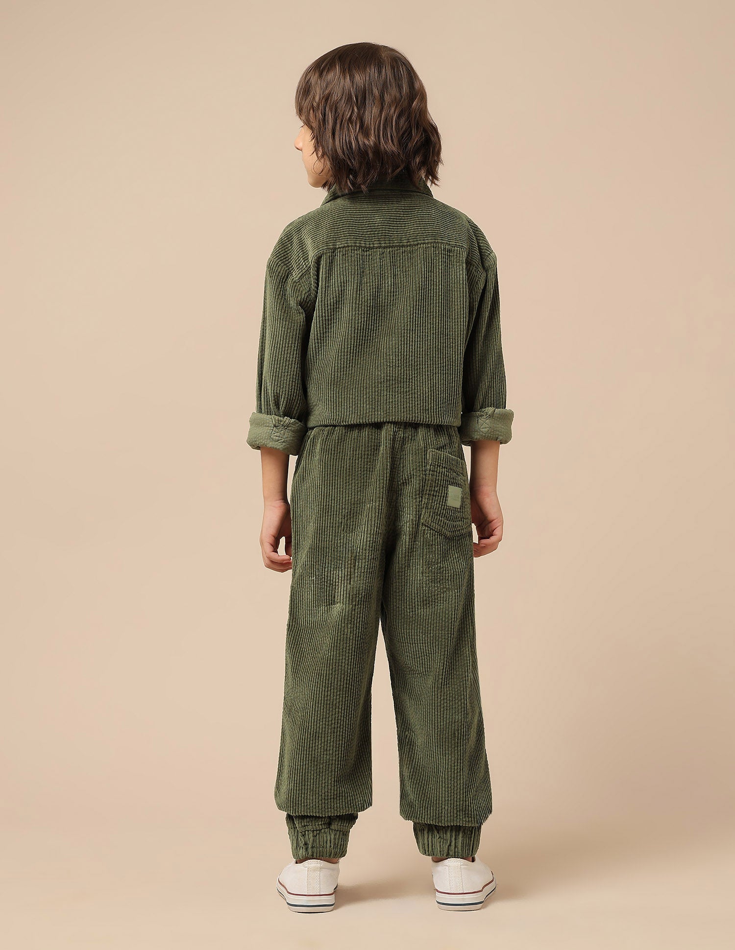 Boys Relaxed Fit Corduroy Joggers Olive - U.S. POLO ASSN. | Large