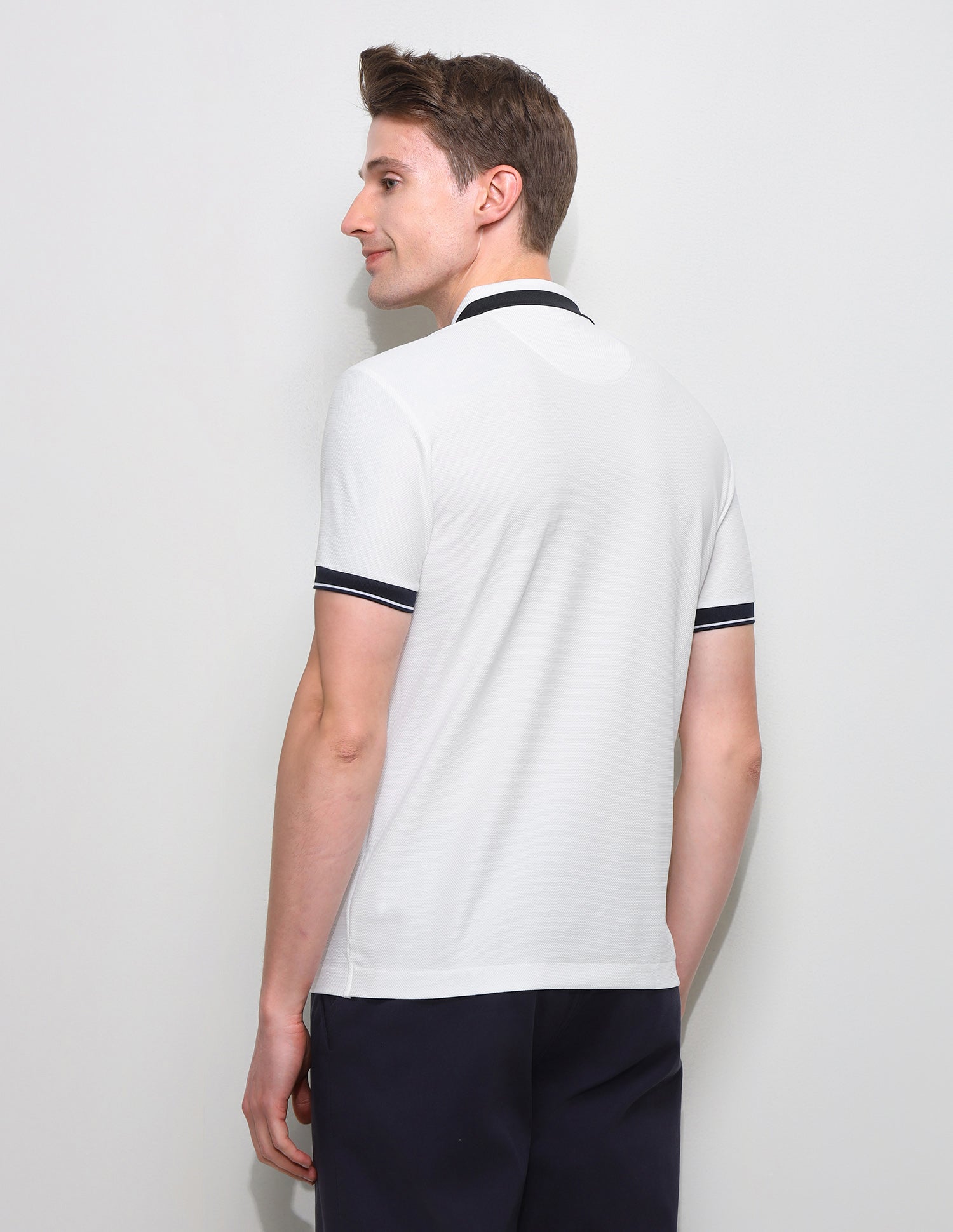 Solid Slim Fit Polo Shirt White - U.S. Polo Assn. India | Large