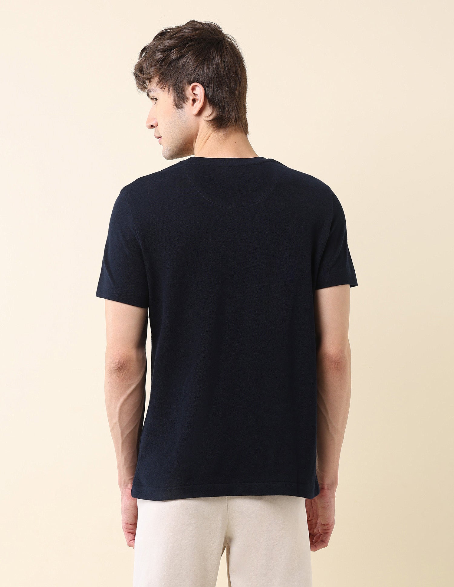 Horizontal Striped Gold Cup T-Shirt Navy - U.S. Polo Assn. India | Large