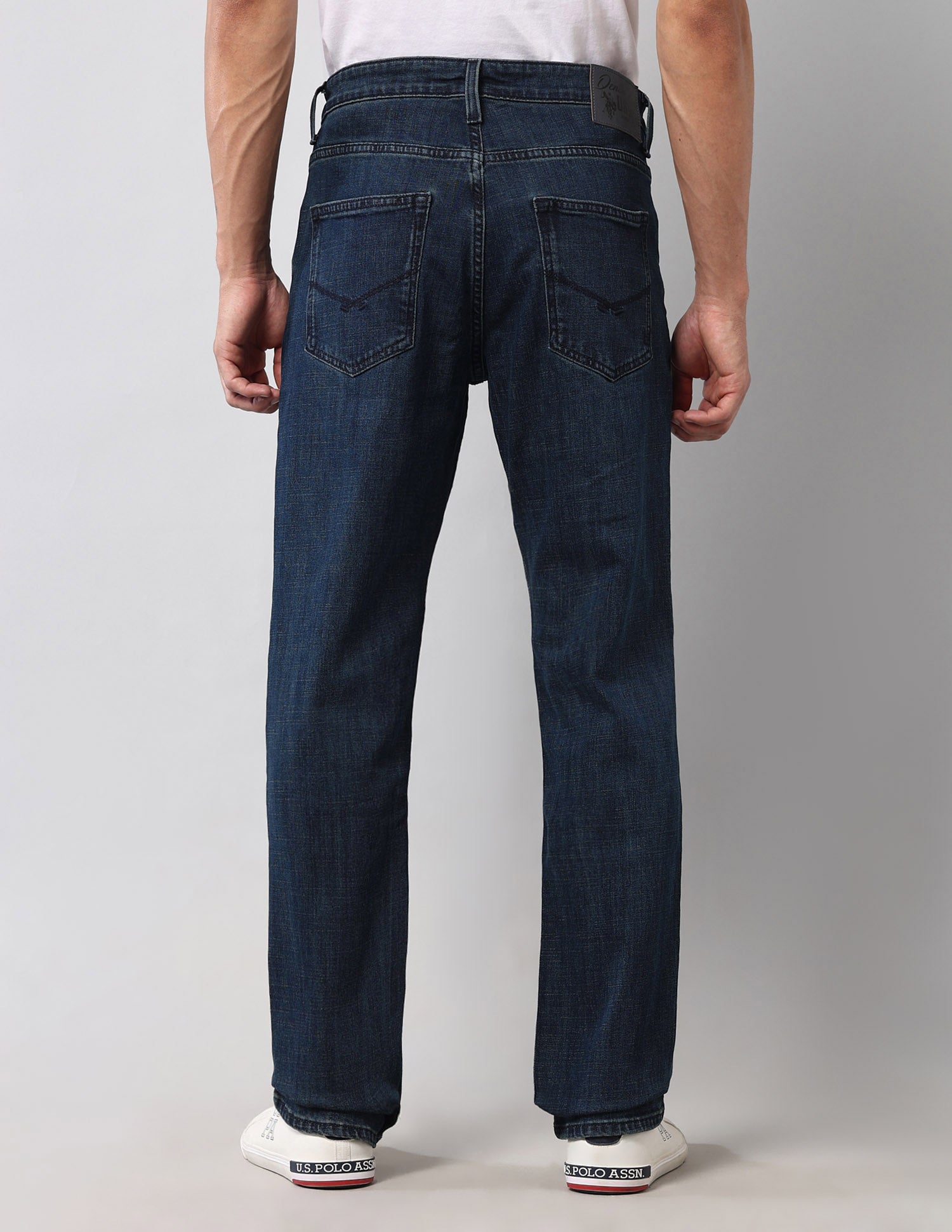 Harold Slim Straight Fit Blue Vintage Jeans Blue - U.S. Polo Assn. India | Large