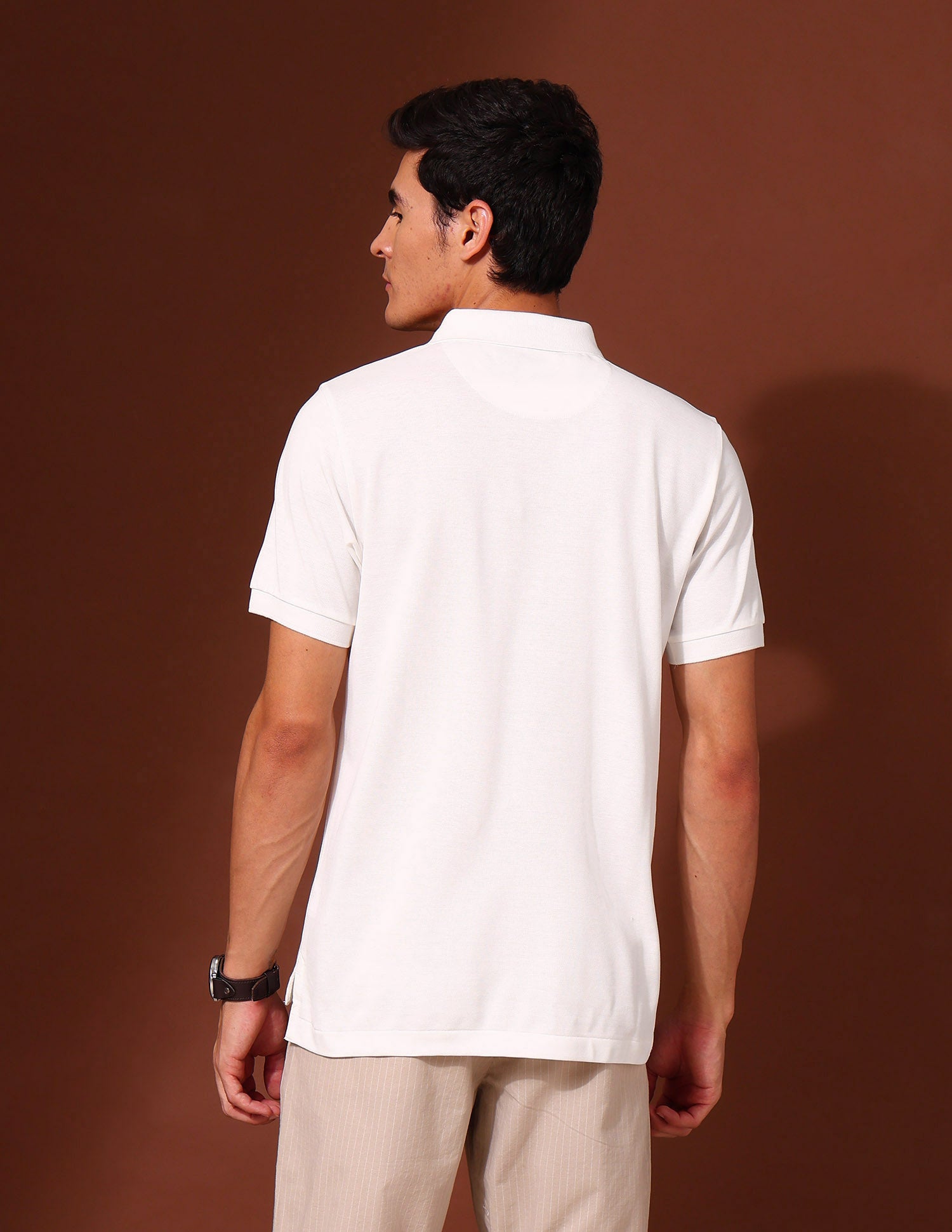 Brand Embroidered Classic Polo Shirt Off White - U.S. POLO ASSN. | Large