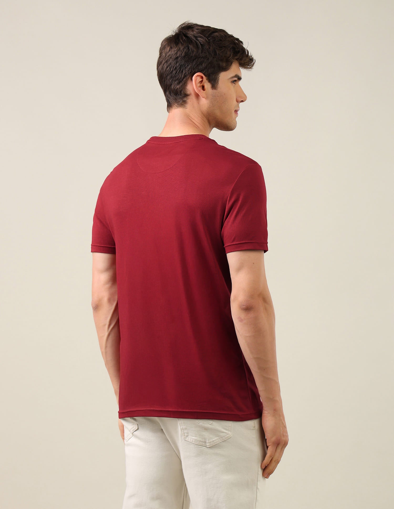 Graphic Brand Printed Regular Fit T-Shirt Red - U.S. Polo Assn. India | Large