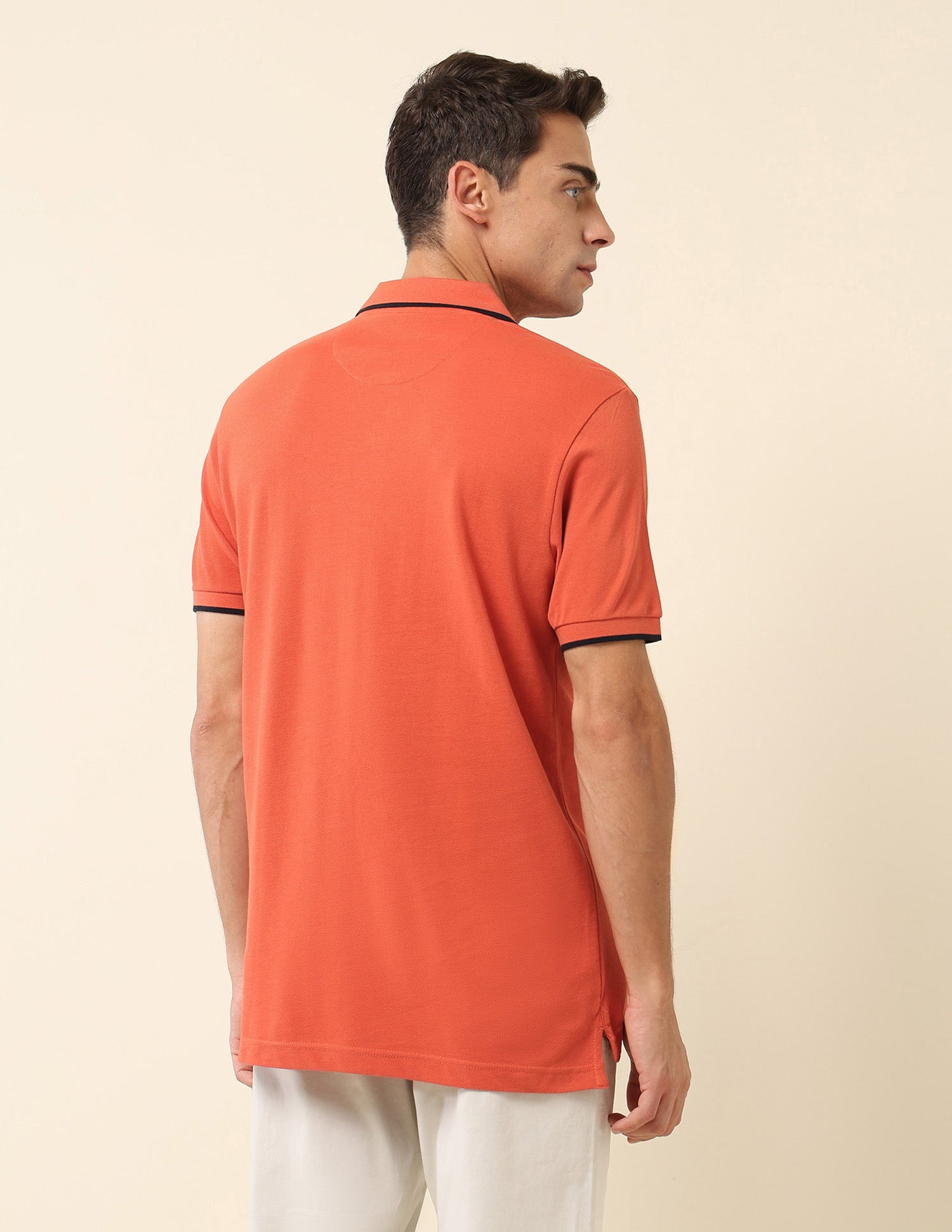 Pure Cotton Slim Fit Polo Shirt Red - U.S. Polo Assn. India | Large