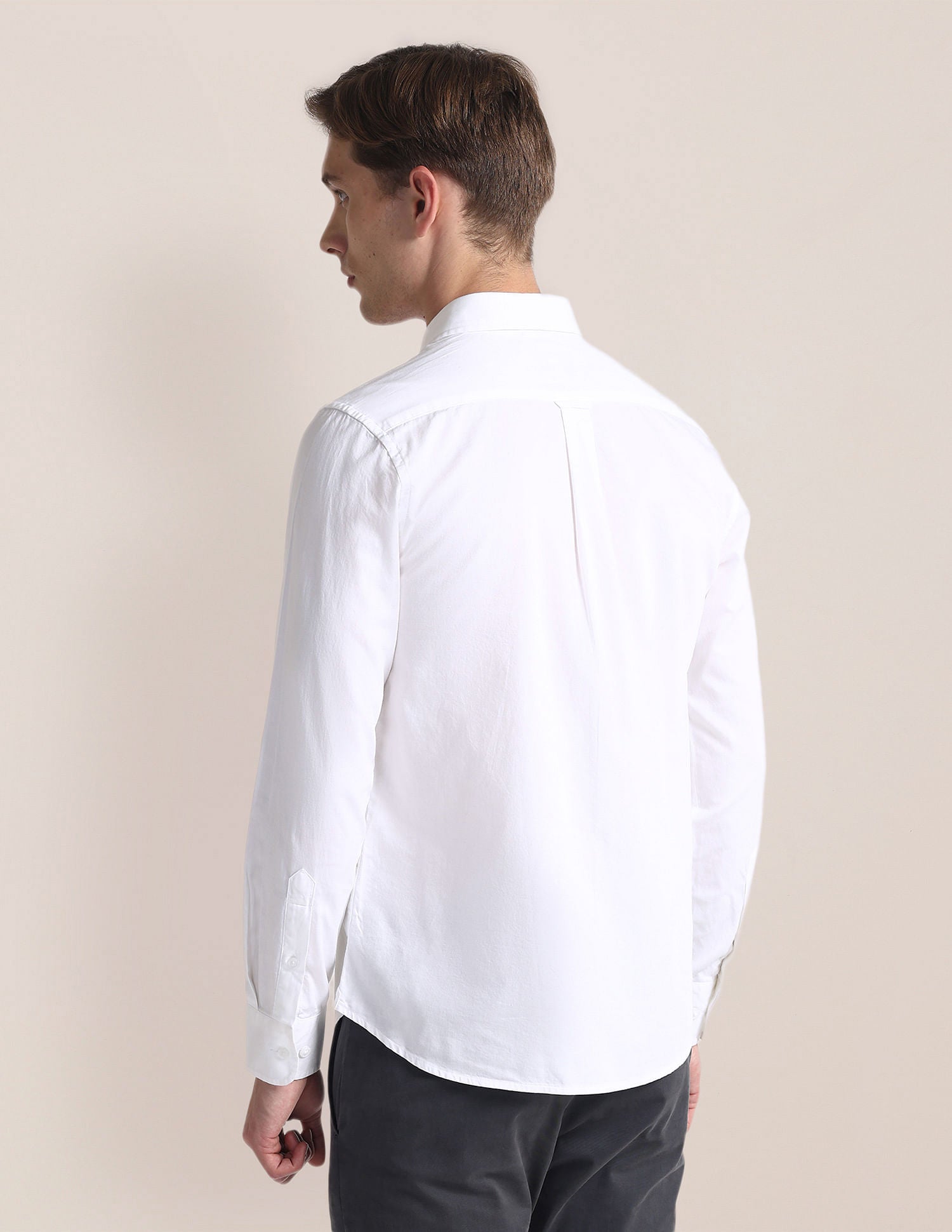 Horizontal Stripe Twill Shirt White - U.S. Polo Assn. India | Large