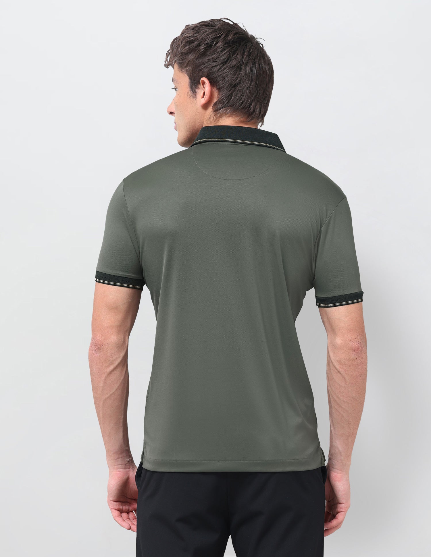 Solid Slim Fit Polo Shirt Dark Grey - U.S. Polo Assn. India | Large
