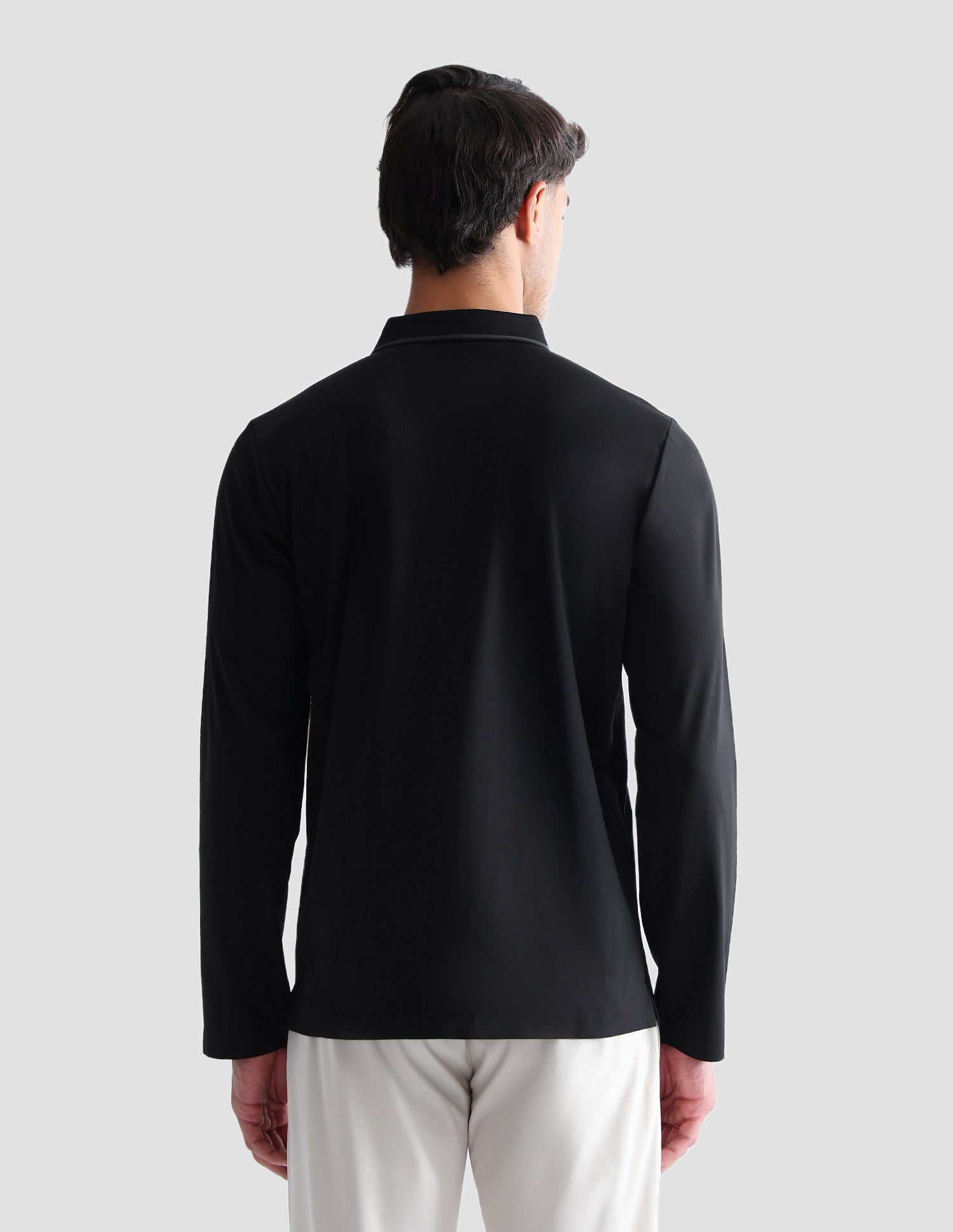 Solid Regular Fit Active Polo Shirt Black - U.S. Polo Assn. India | Large
