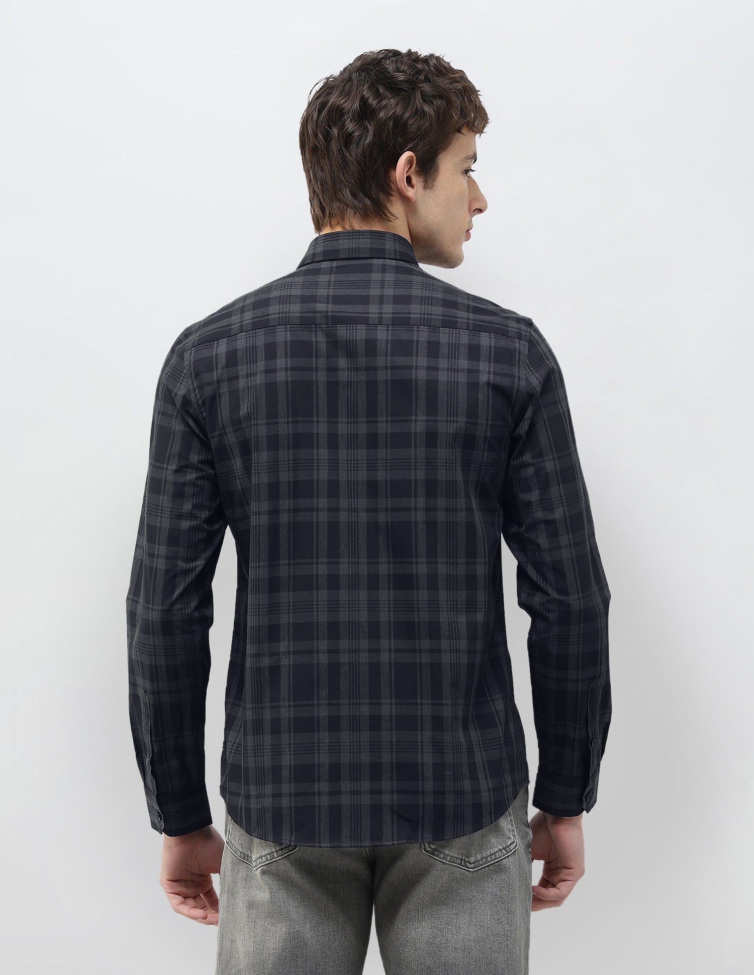 Tartan Checked Regular Fit Shirt Black - U.S. Polo Assn. India | Large