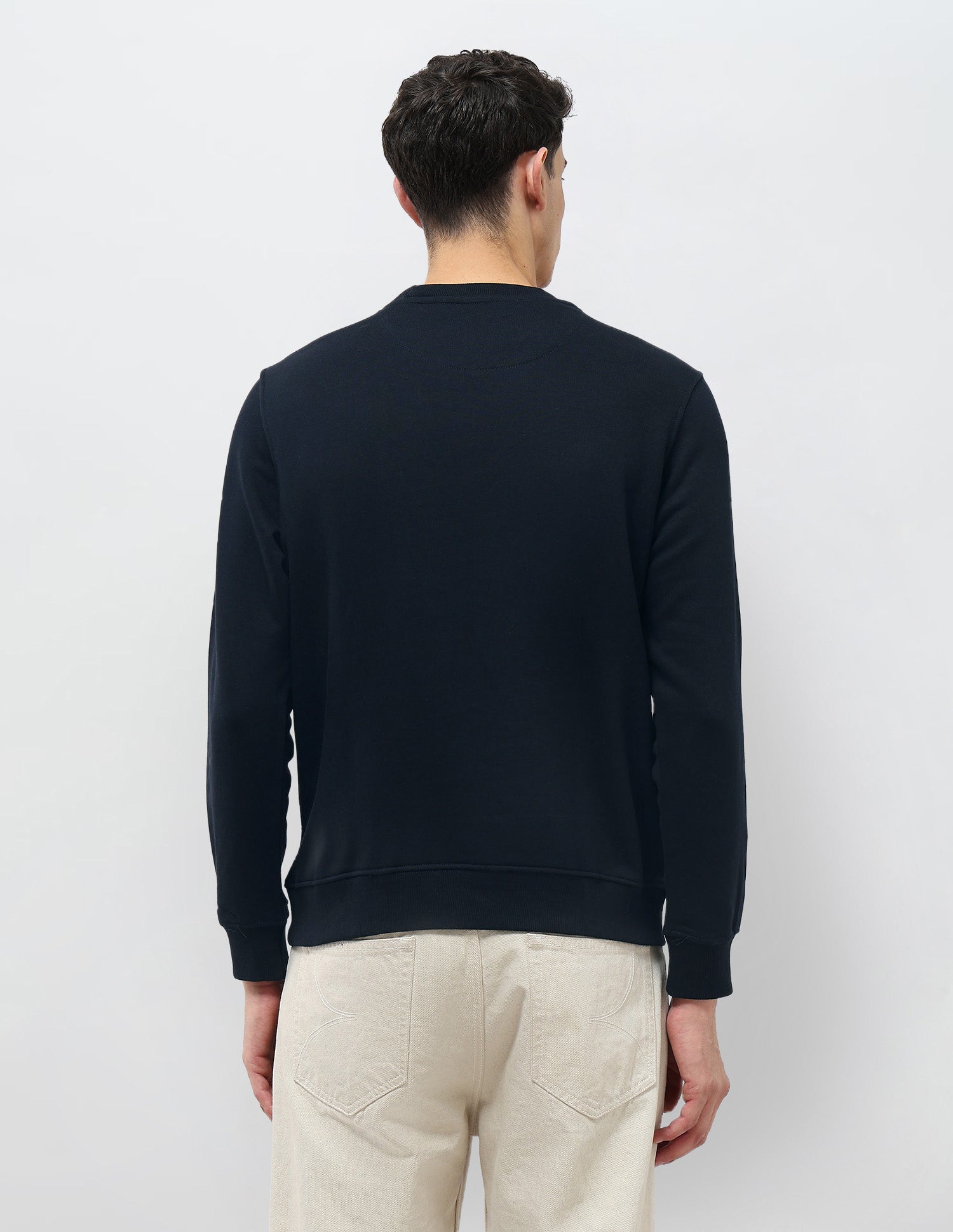 Brand Printed Regular Fit Sweatshirt Navy - U.S. POLO ASSN. | Large