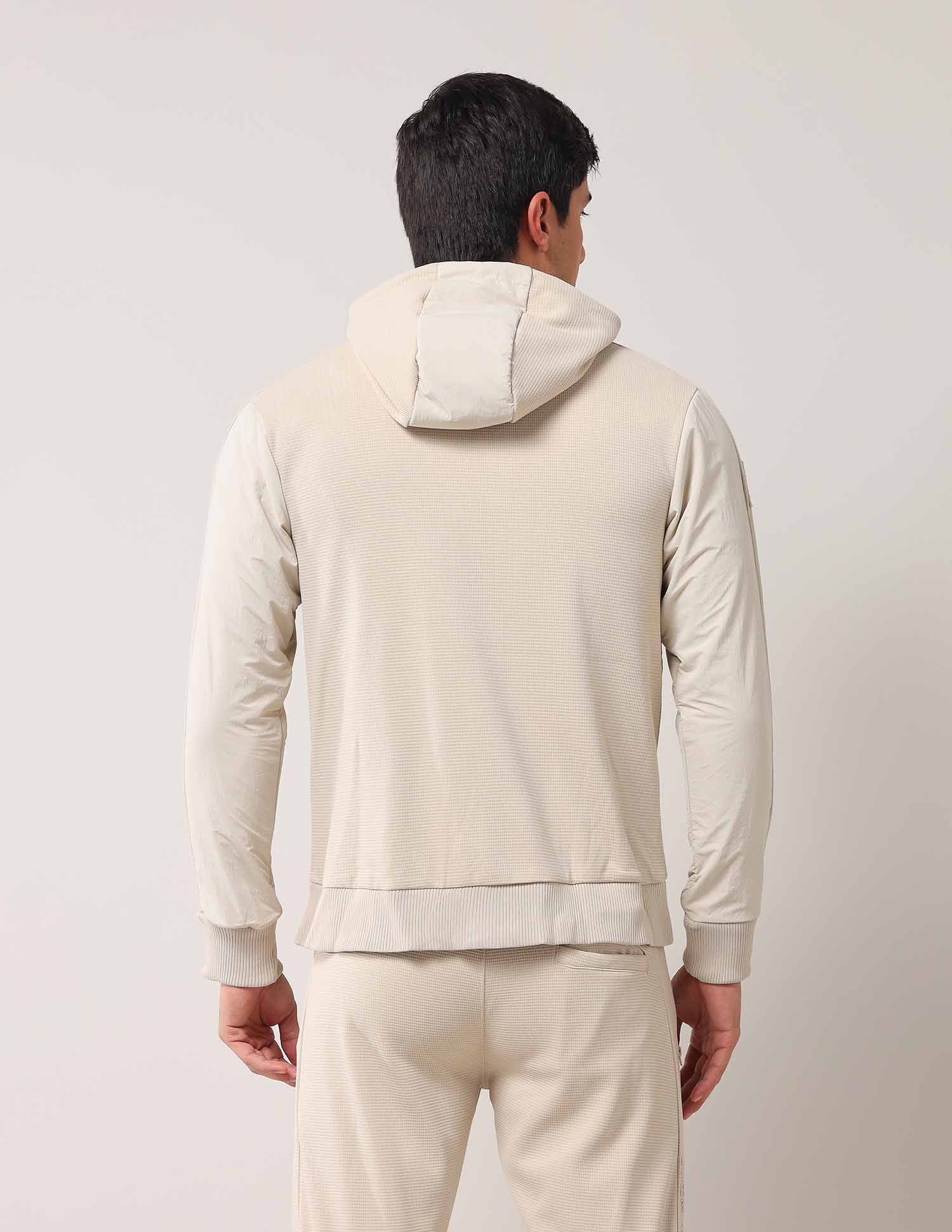 Solid Regular Fit Sweatshirt Beige - U.S. Polo Assn. India | Large