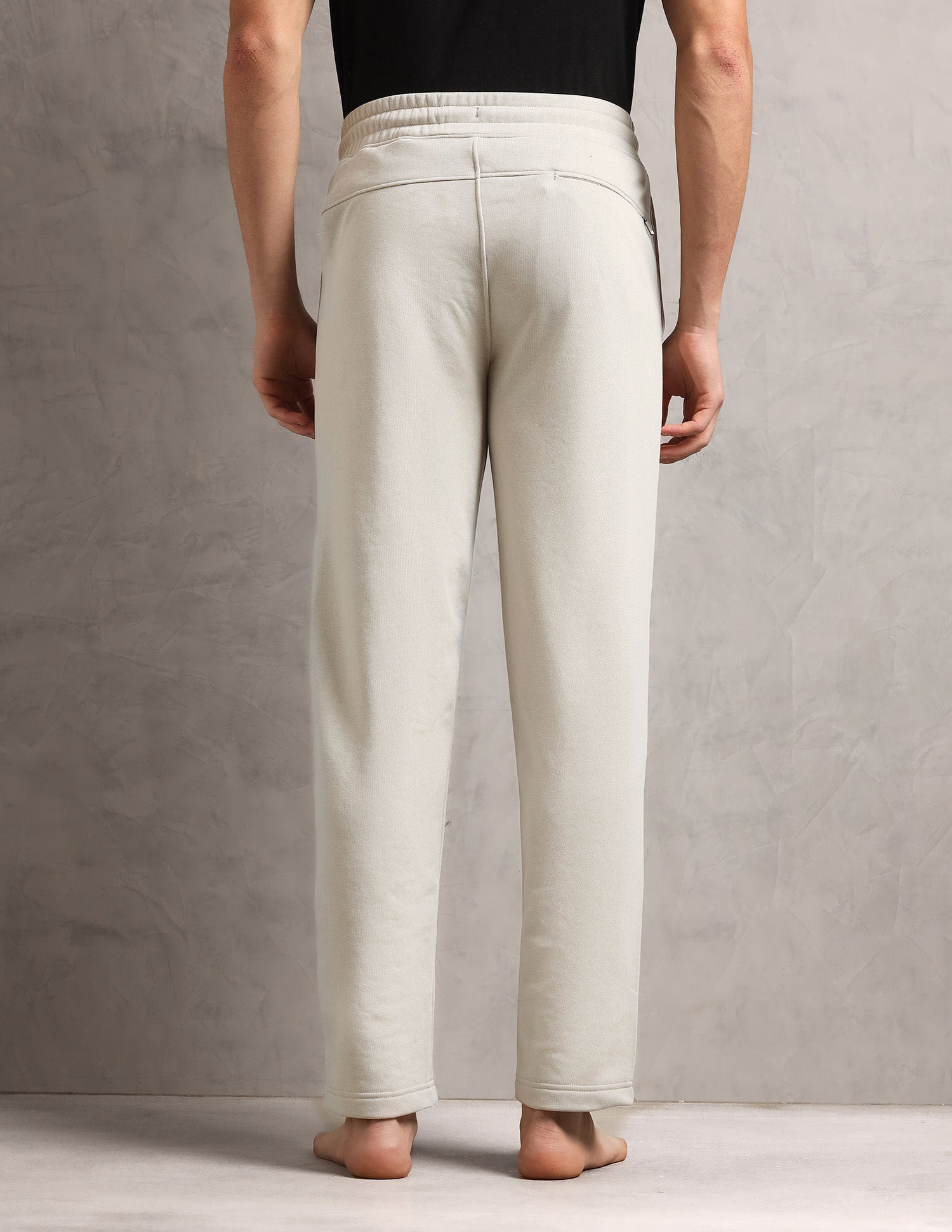 Baggy Fit Cotton Terry OR006 Lounge Pants - Pack Of 1 Grey Mid Stone - U.S. Polo Assn. India | Large