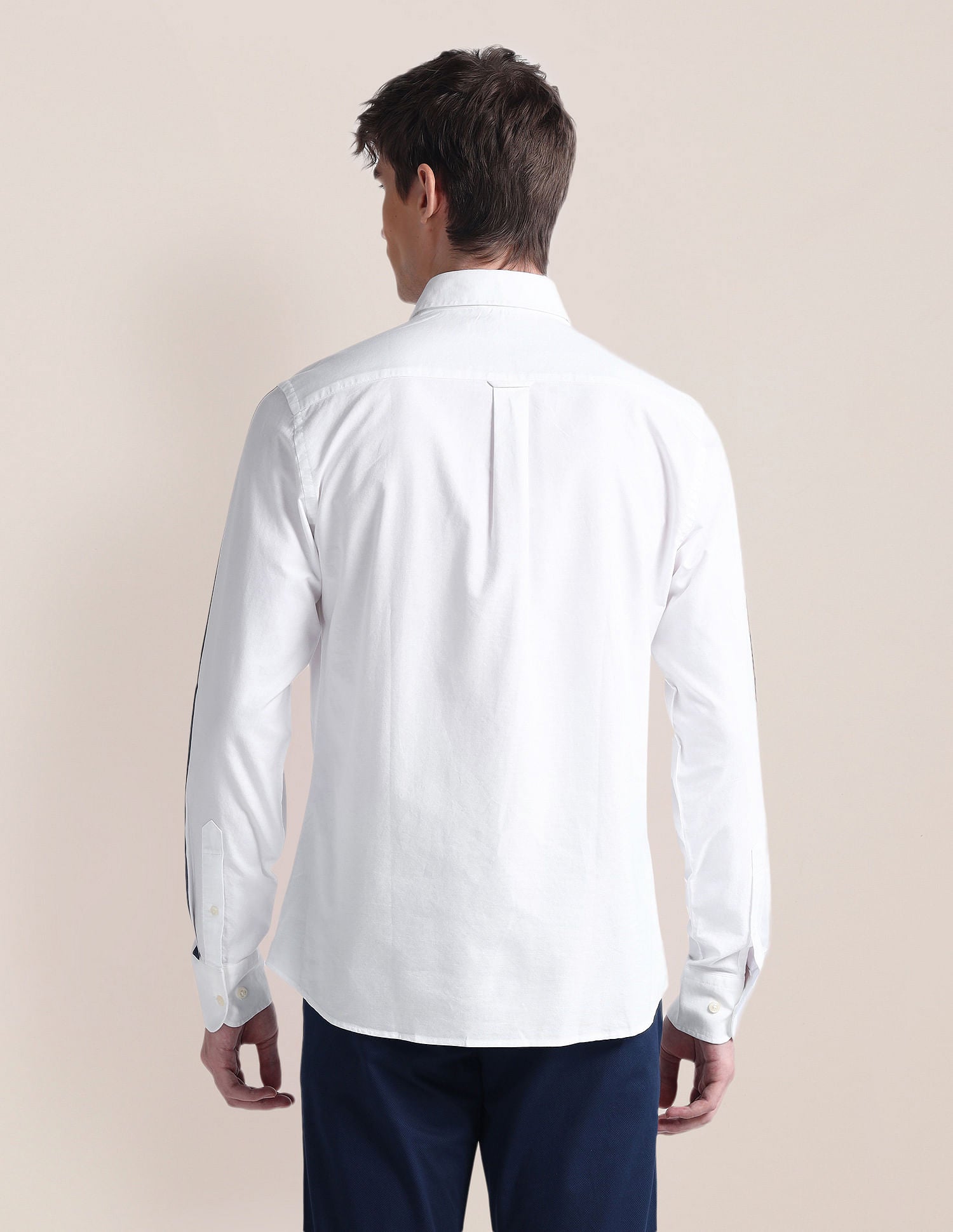 Semi-Cutaway Collar Long Sleeve Shirt White - U.S. POLO ASSN. | Large