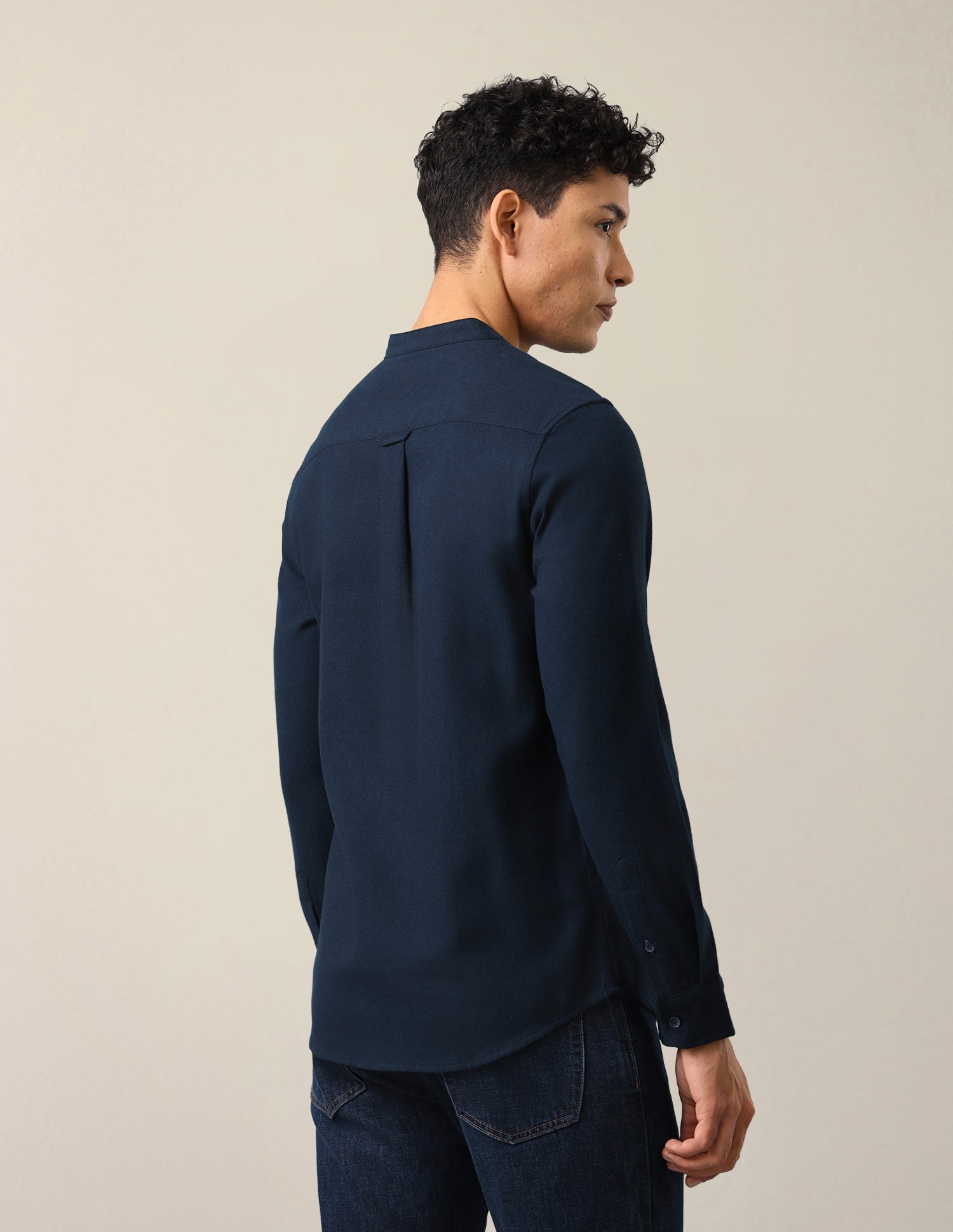 Twill Solid Shirt Navy - U.S. Polo Assn. India | Large