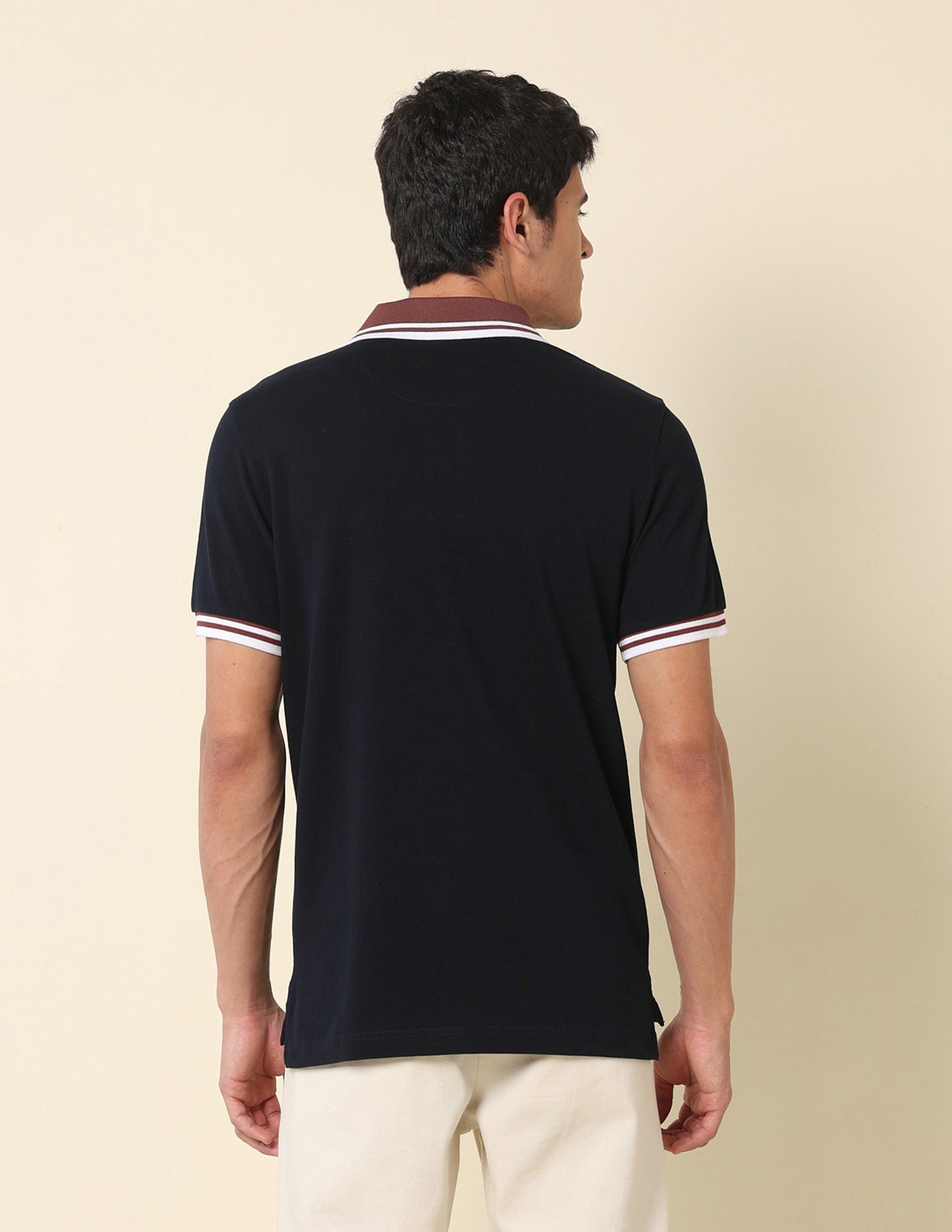 Pure Cotton Slim Fit Classic Polo Shirt Navy - U.S. Polo Assn. India | Large