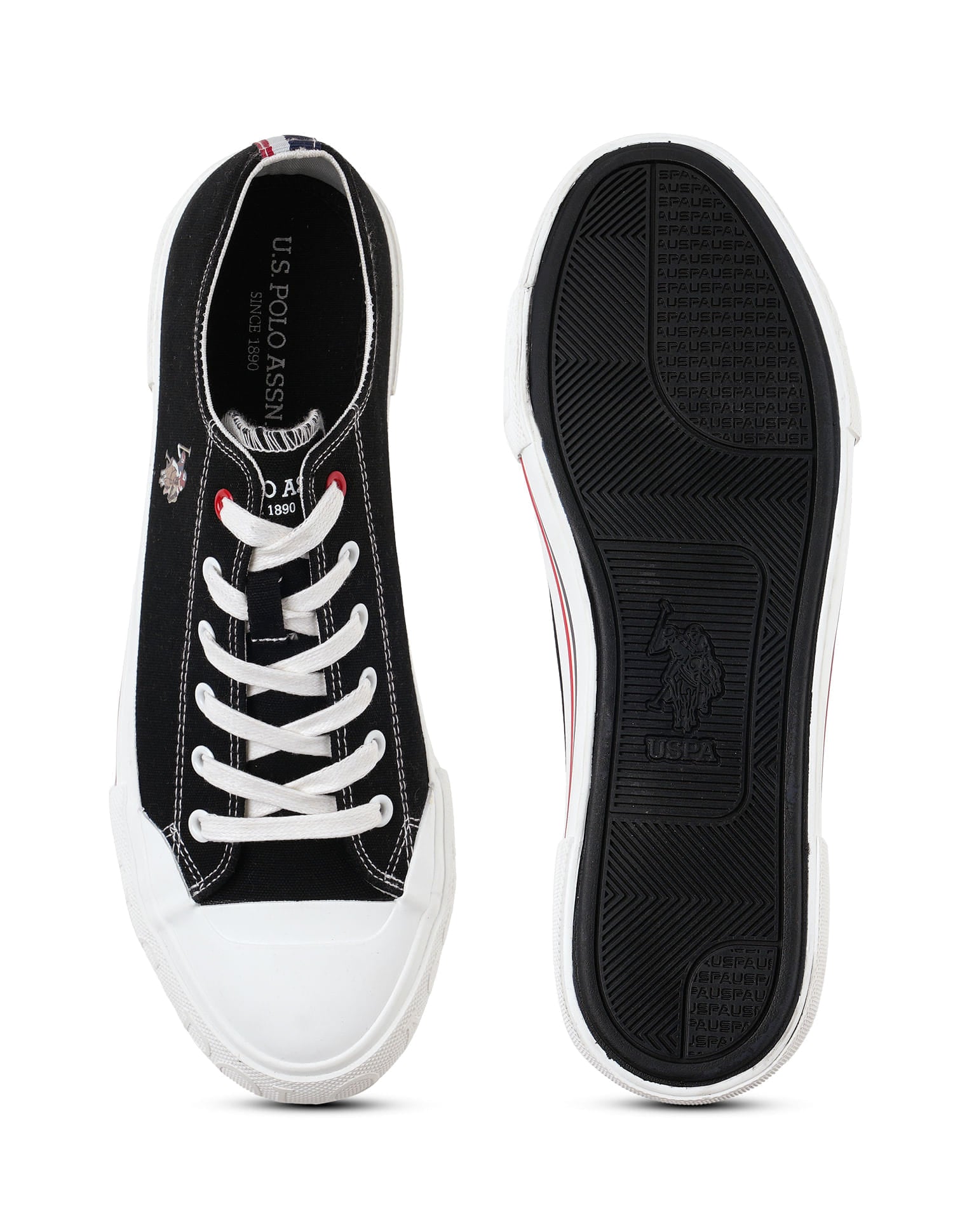 Men Drew 2.0 Solid Sneakers Black - U.S. Polo Assn. India | Large