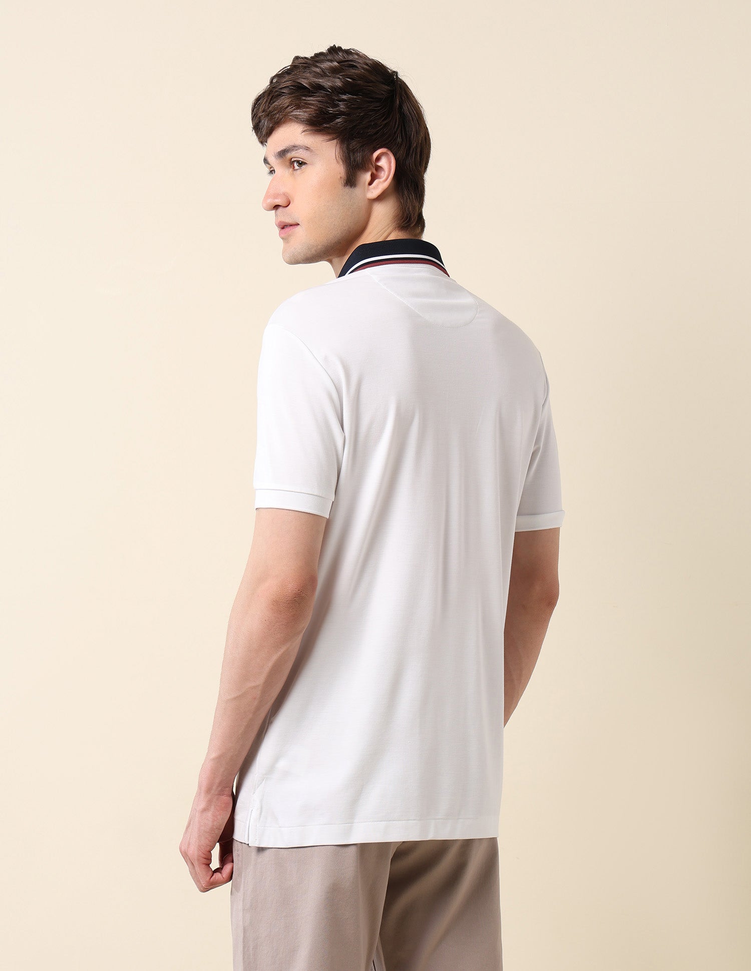Slim Fit Classic Polo Shirt White - U.S. Polo Assn. India | Large