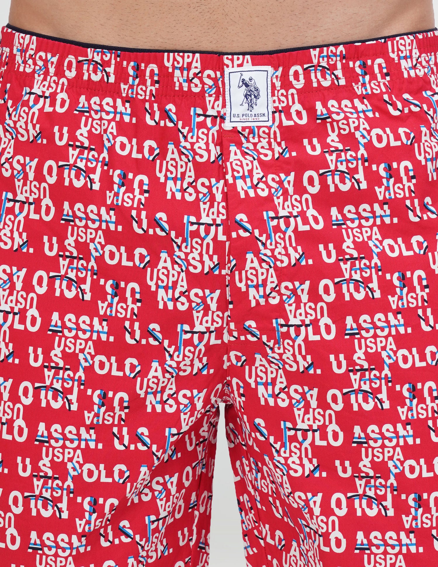 Relaxed Fit Printed IYAB Boxers - Pack Of 1 Red - U.S. POLO ASSN. | Large