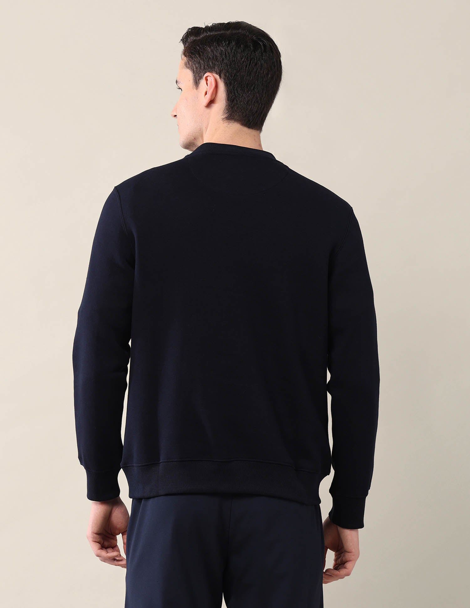 Brand Printed Regular Fit Sweatshirt Navy - U.S. POLO ASSN. | Large