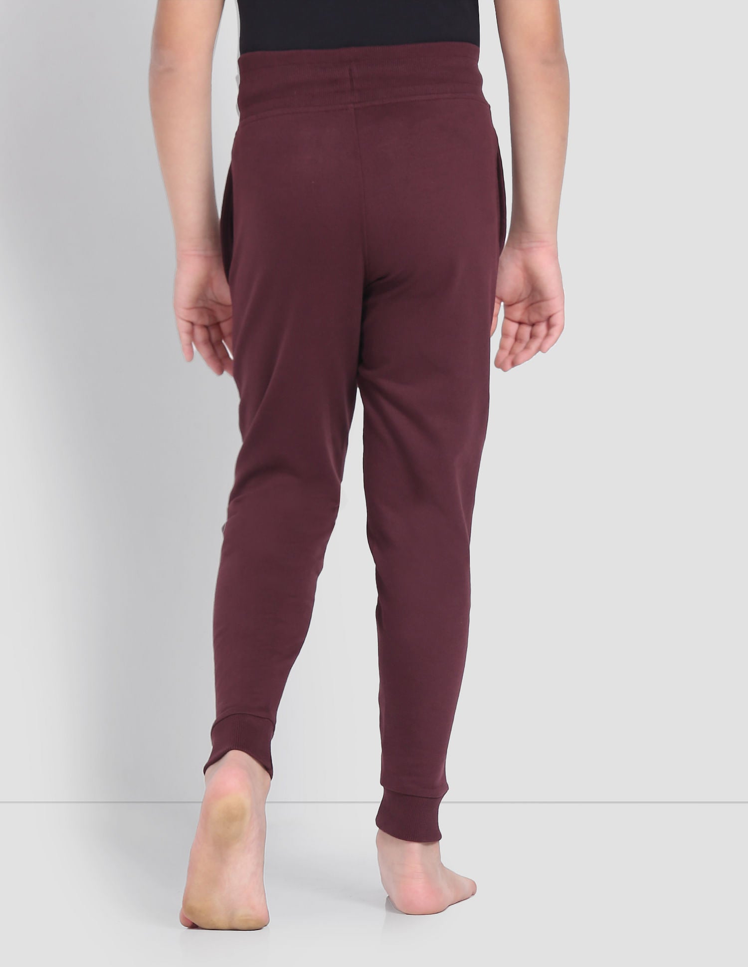 Mid Rise Drawstring Waist OKJ01 Joggers - Pack Of 1 Maroon - U.S. POLO ASSN. | Large